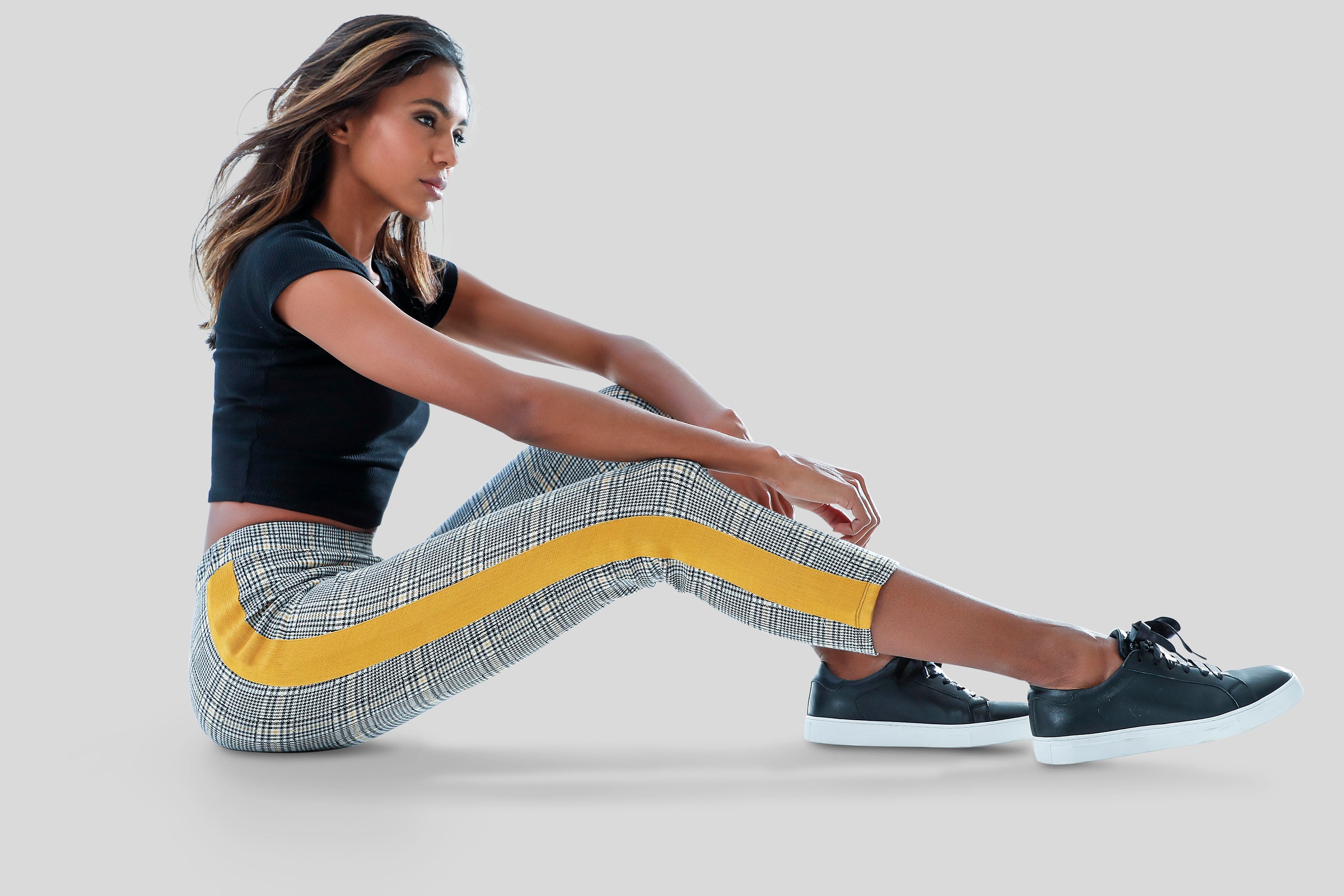 Bench. Loungewear 7/8-Leggings, mit Kontrastfarben seitlichem Tape