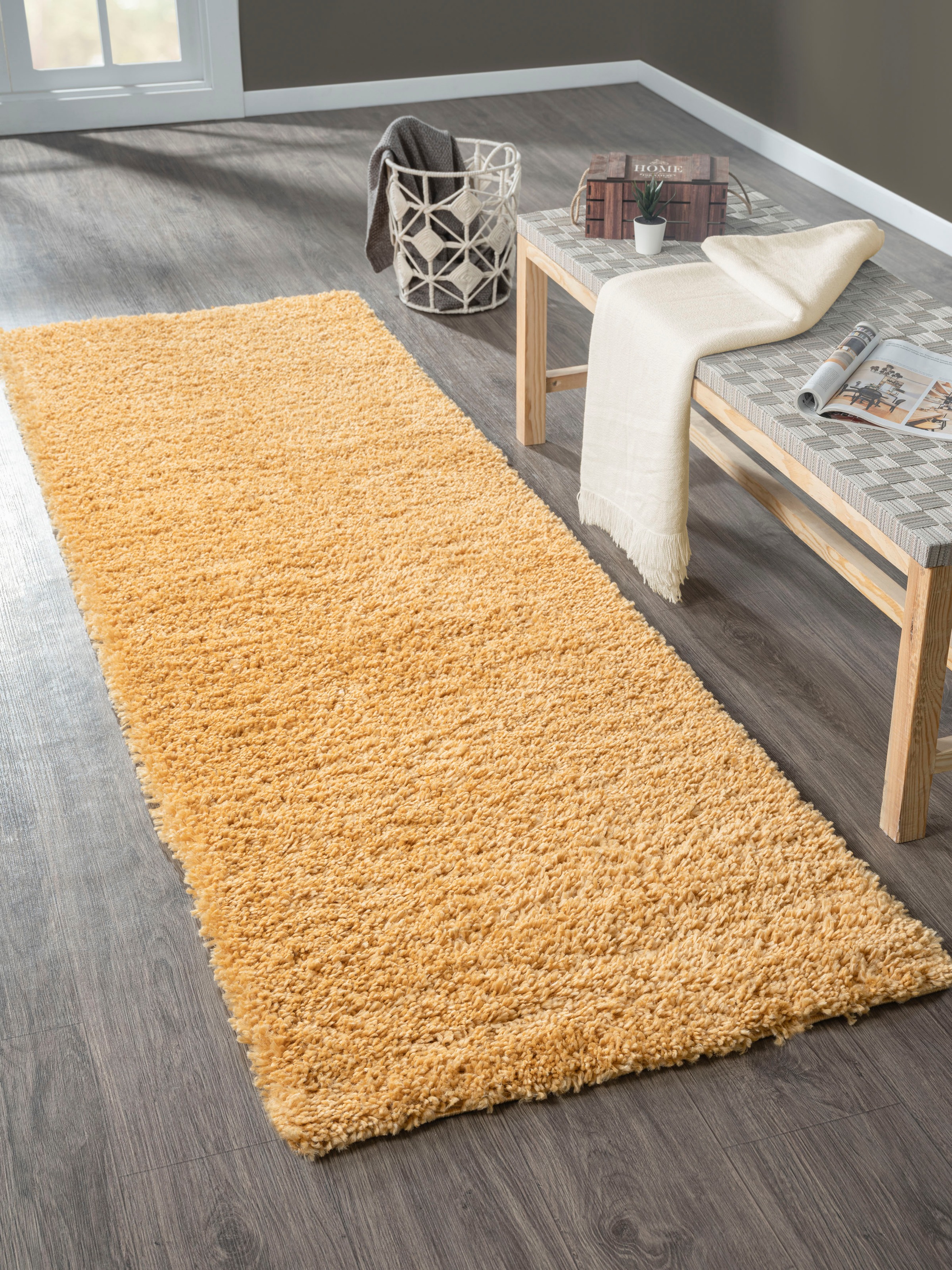 Myflair Möbel & Accessoires Hochflor-Läufer »My Shaggy«, rechteckig, 37 mm günstig online kaufen