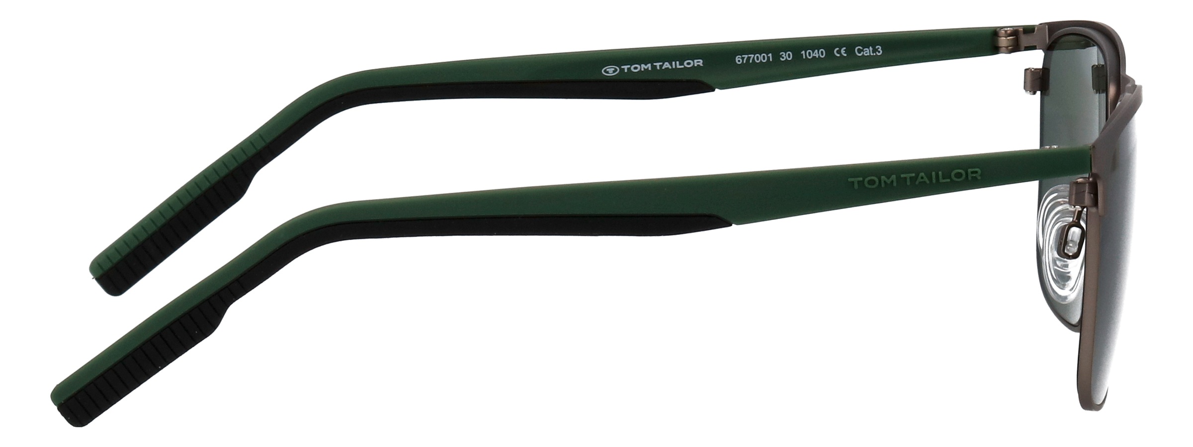 TOM TAILOR Sonnenbrille »Modell 677001« Form Karree/Eckig, Logoschriftzug auf Bügel, Kombifassung