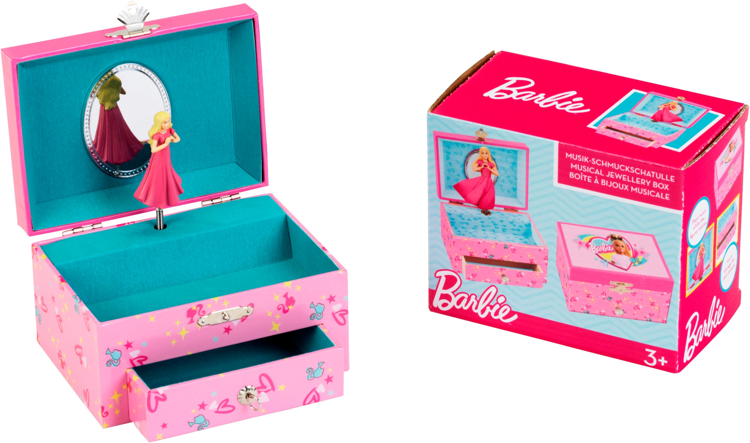 Klein Schmuckkasten »Barbie - Musikalische Schmuckschatulle personalisiert mit Barbie«