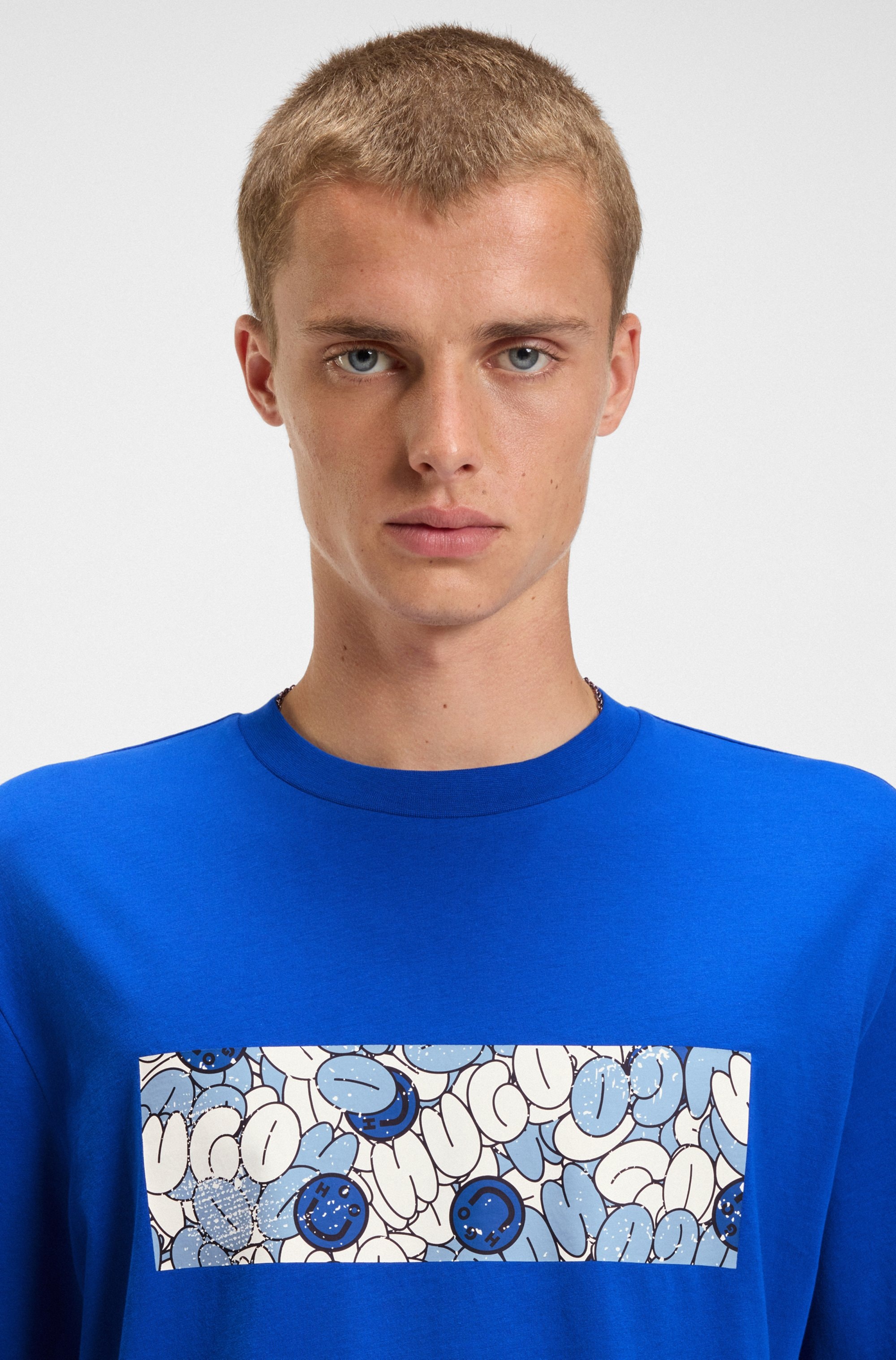 HUGO T-Shirt »Nurix« mit coolem Druck