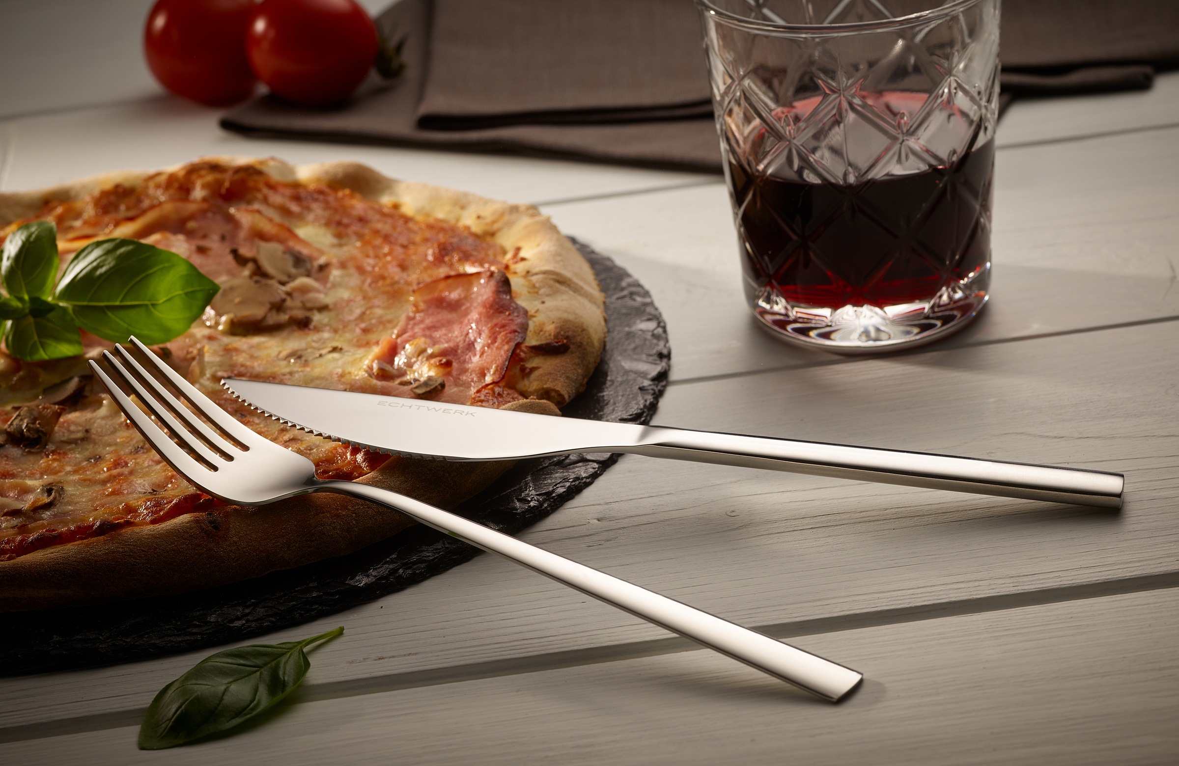 ECHTWERK Besteck-Set »Angelini«, (Set, 8 tlg.), für Pizza, Quiche, Flammkuchen