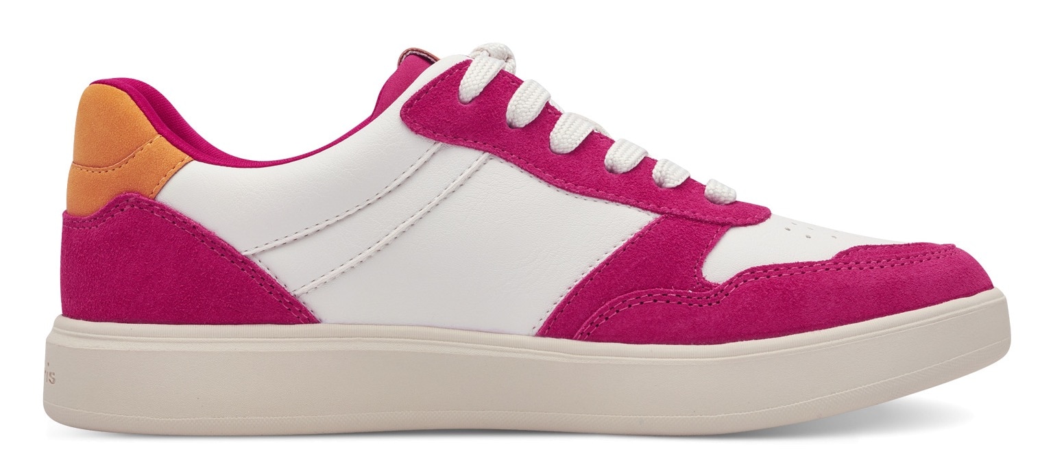 Tamaris Plateausneaker, Freizeitschuh, Halbschuh, Schnürschuh mit Kontrastbesätzen