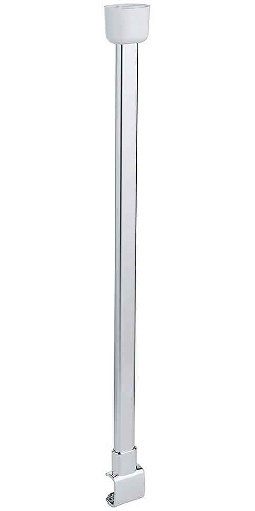 WENKO Duschstangen-Deckenhalter »Modell Era«, Deckenstütze aus Aluminium für Winkelschiene Era, 57 cm
