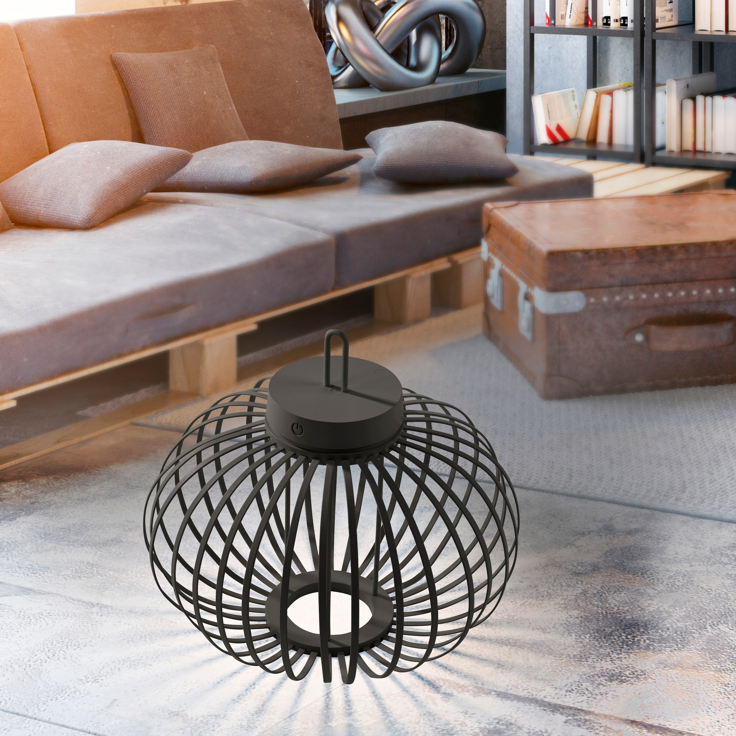 JUST LIGHT Pendelleuchte »AKUBA«, 1 flammig, Leuchtmittel LED-Modul | LED fest integriert, Akkuleuchte