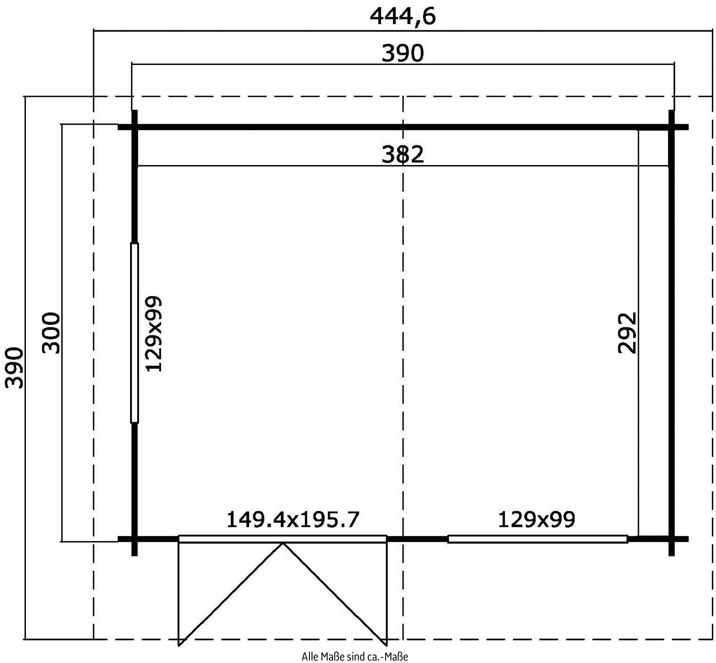 LASITA MAJA Gartenhaus »NORDERNEY 2«, (Set, inkl. Fussbodenbretter zum verlegen)