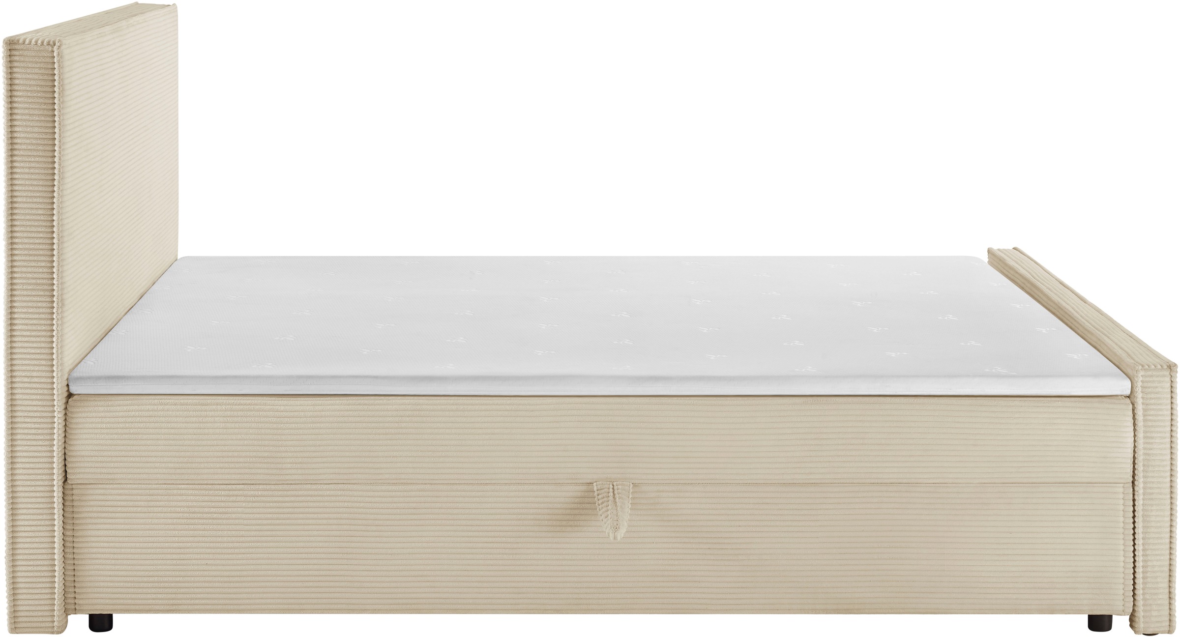 OTTO home Boxbett »Henno inkl. Bettkasten und Topper, Liegefläche 180x200cm« erhältlich in hochwertigem Cord-Stoff und der Größe 180x200 cm