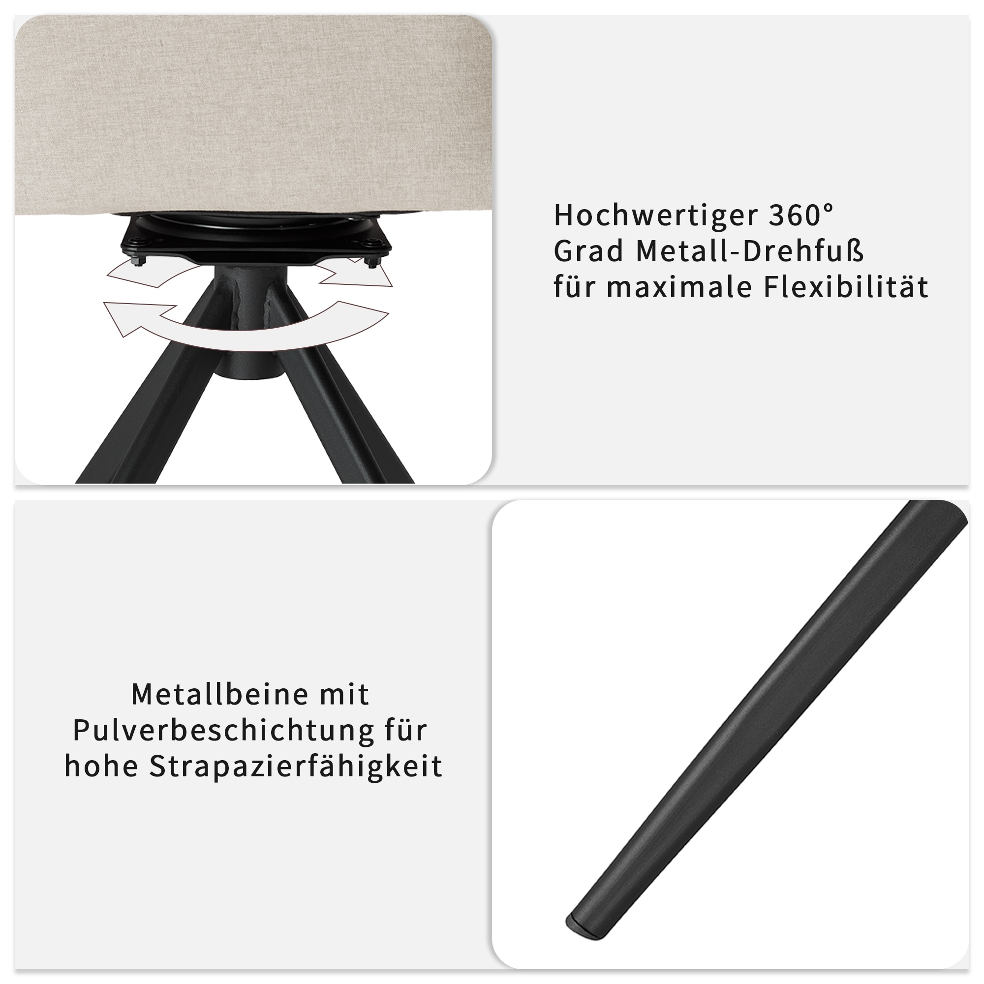 OTTO home Drehstuhl »Amoreve« (Set) 2 Stk.