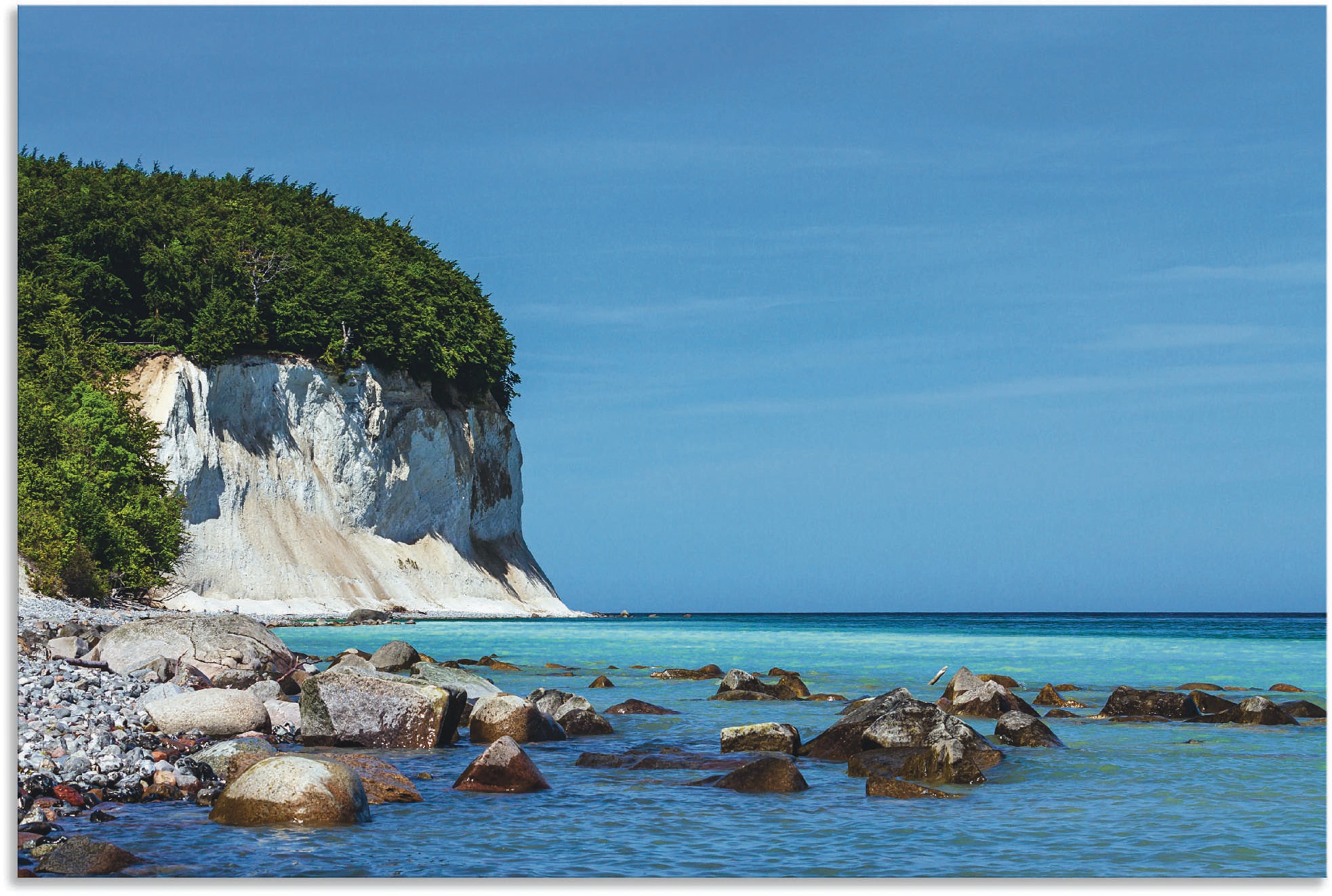 Artland Wandbild "Kreidefelsen Ostseeküste Insel Rügen", Felsen, (1 St.), a günstig online kaufen