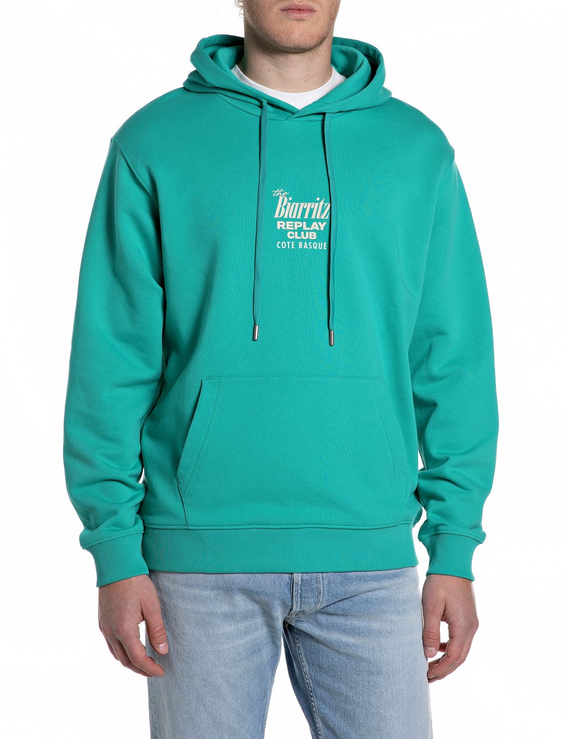 Replay Hoodie , mit großem Rückenprint

