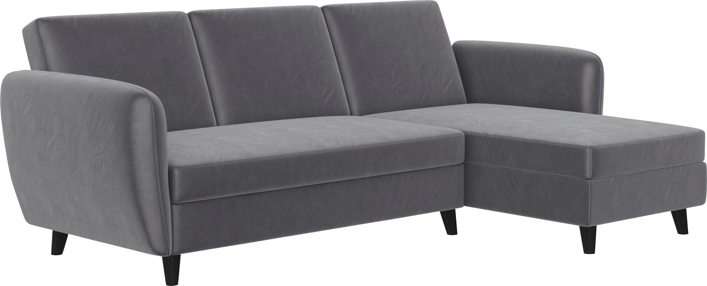Dorel Home Ecksofa »Perry, L-Form,« Rückenlehne, verschiedene Farbvarianten, Sitzhöhe 43 cm, Breite 219 cm