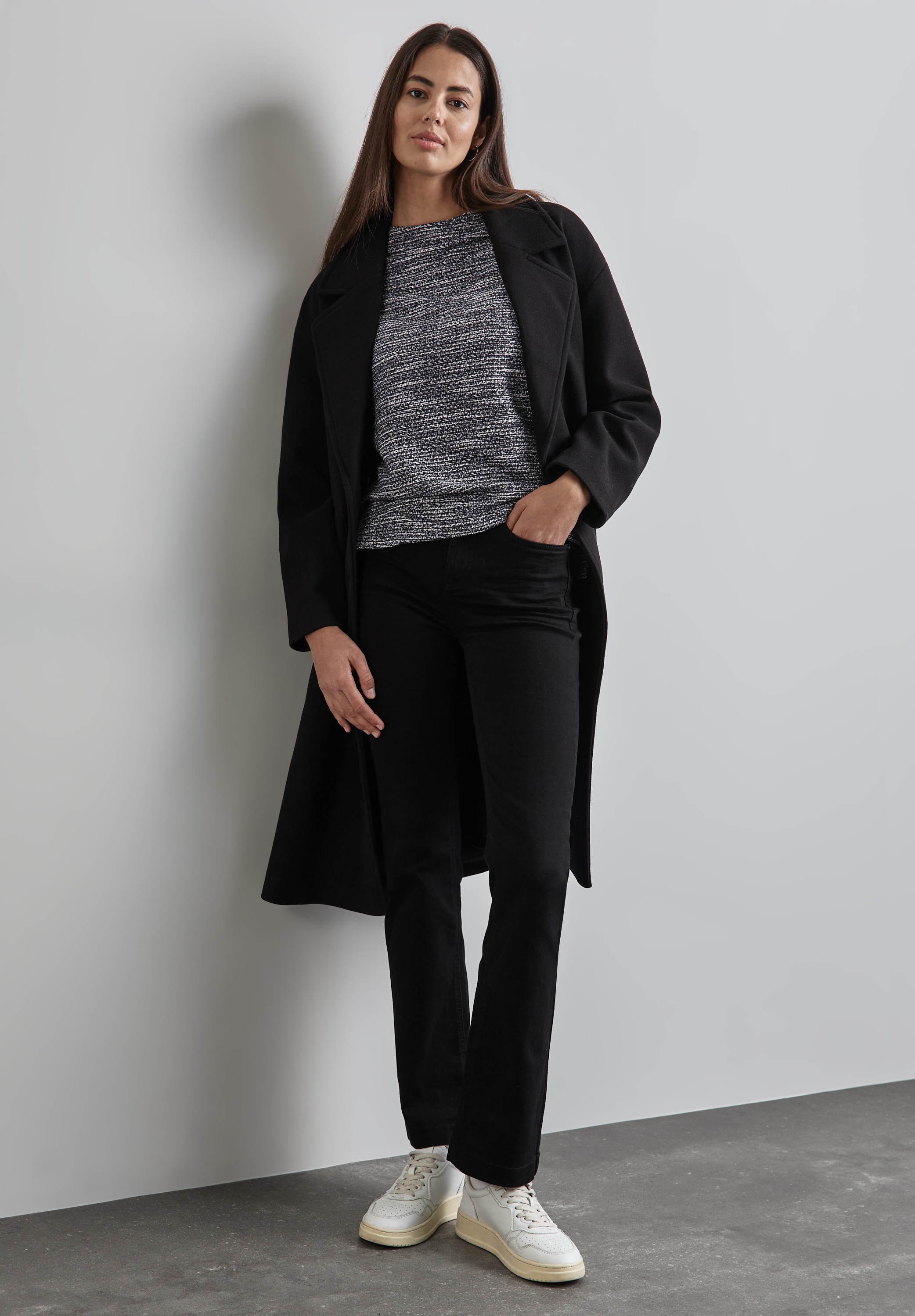 STREET ONE 3/4-Arm-Shirt, mit Bouclé Struktur