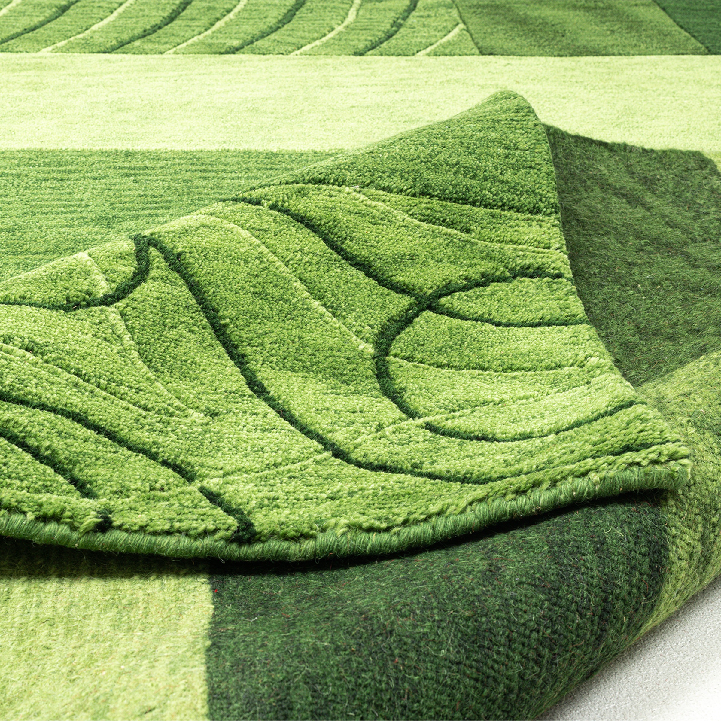 THEKO »Domas 4028, handgeknüpft« rechteckig 12 mm Höhe Kurzflor, reine Wolle, modernes Patchwork Design, Wohnzimmer