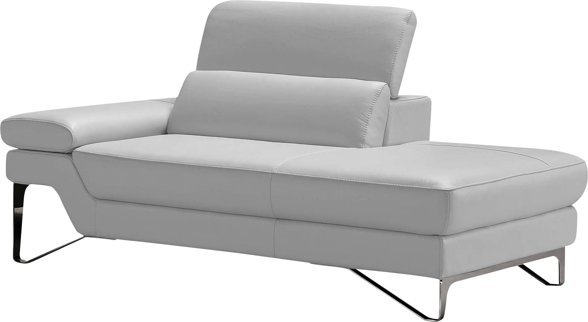Egoitaliano Ottomane »Princess, elegantes Designsofa mit erstklassigem Sitzkomfort,«, inkl. verstellbarem Kopfteil und edle Designmetallfüße