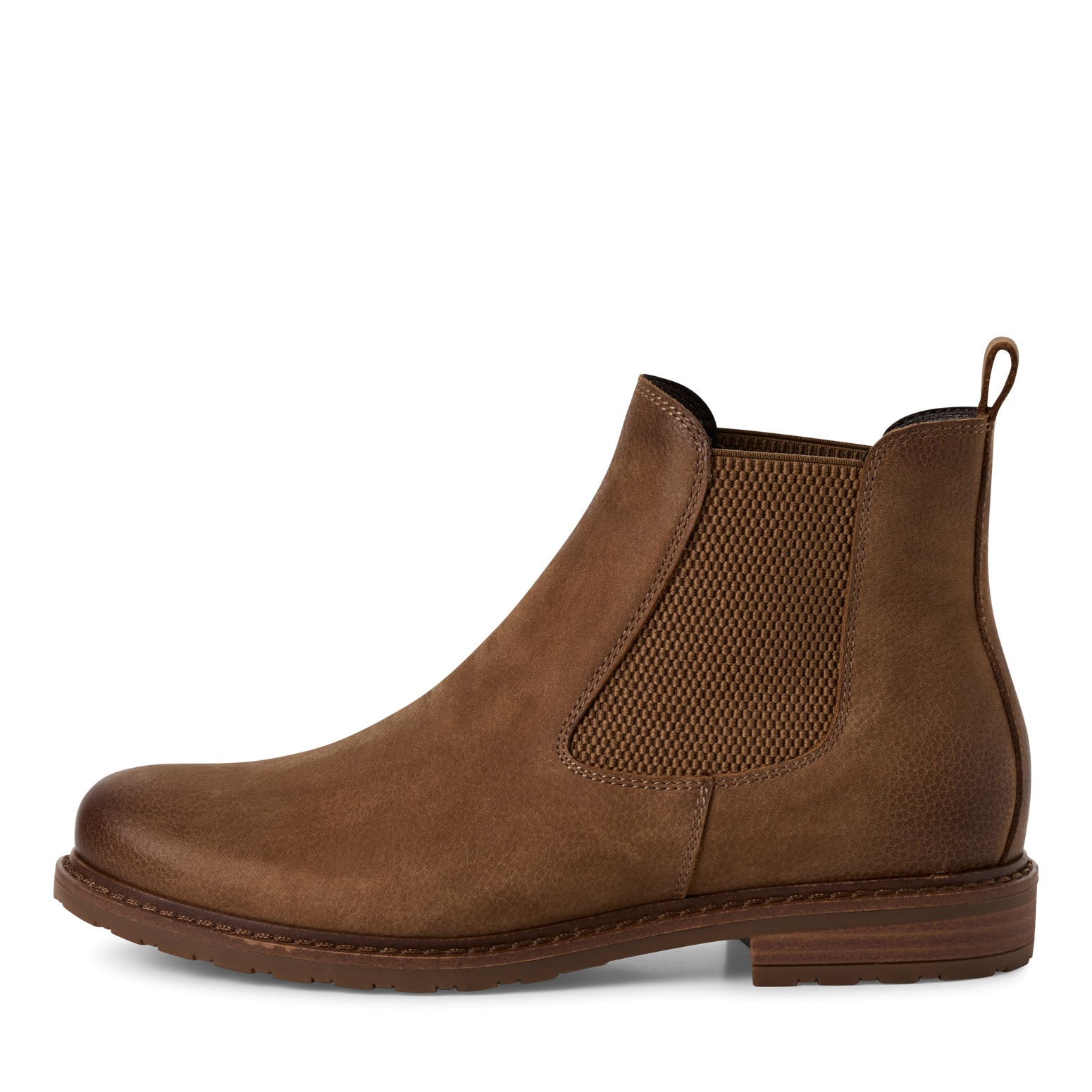 Tamaris Chelseaboots, Blockabsatz, Stiefelette, Businesschuh, Schlupfboots, Anziehlasche