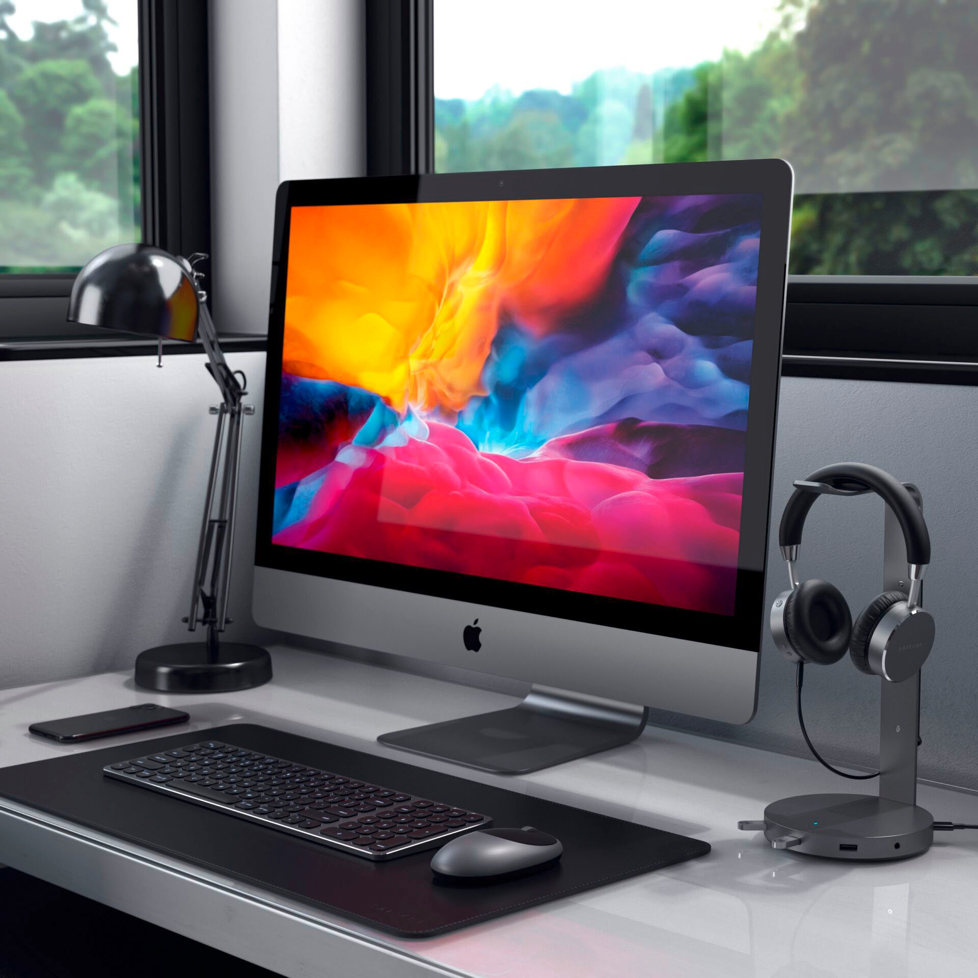 Satechi Headset-Halterung »Aluminum Headphone Stand Hub«
