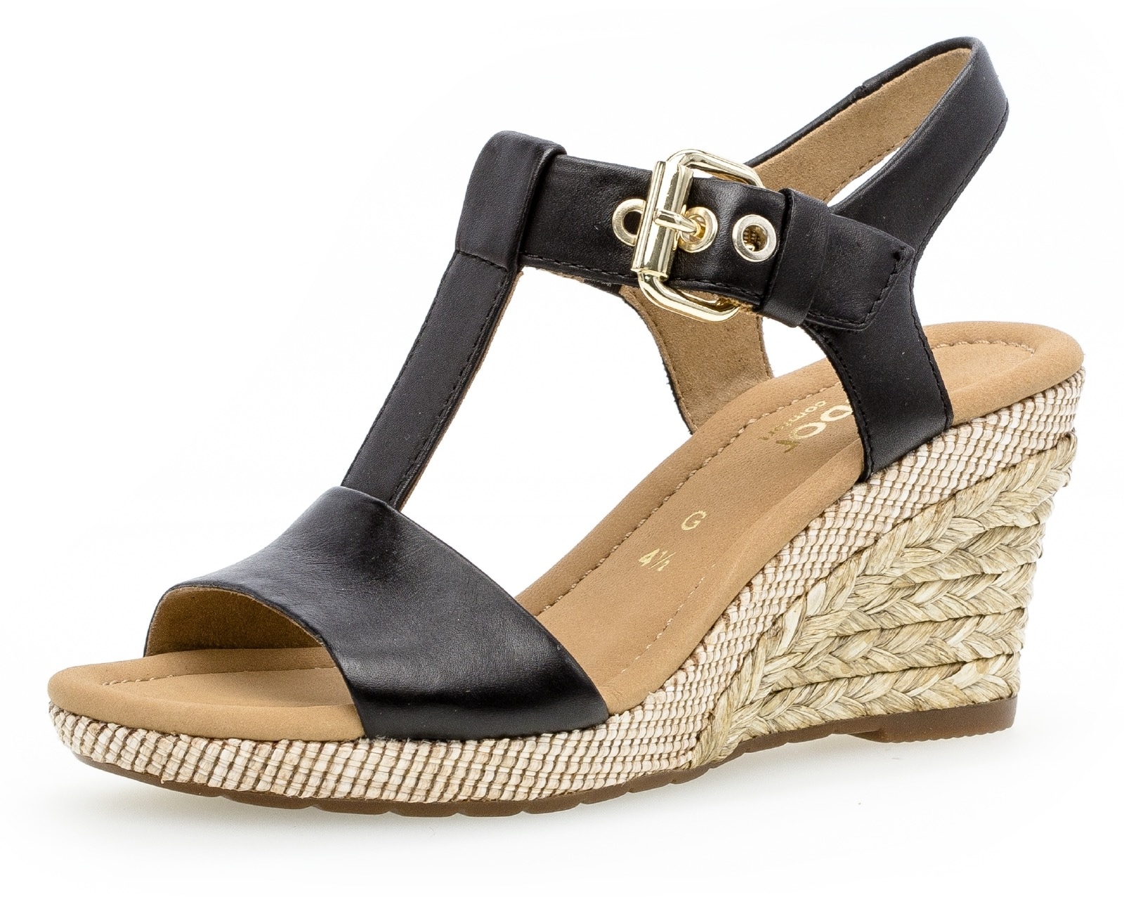 Gabor Keilsandalette »MILANO«, Sommerschuh, Sandale, Keilabsatz, mit Bastbezug, Weite G