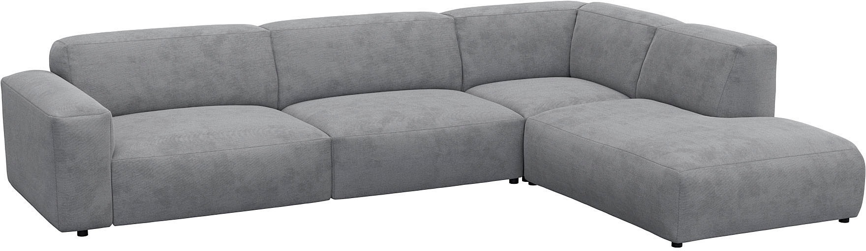FLEXLUX Ecksofa »Lucera, super bequem durch hochwertigen Sitzaufbau mit Kaltschaum«, modern & anschmiegsam, L-Form, Designsofa