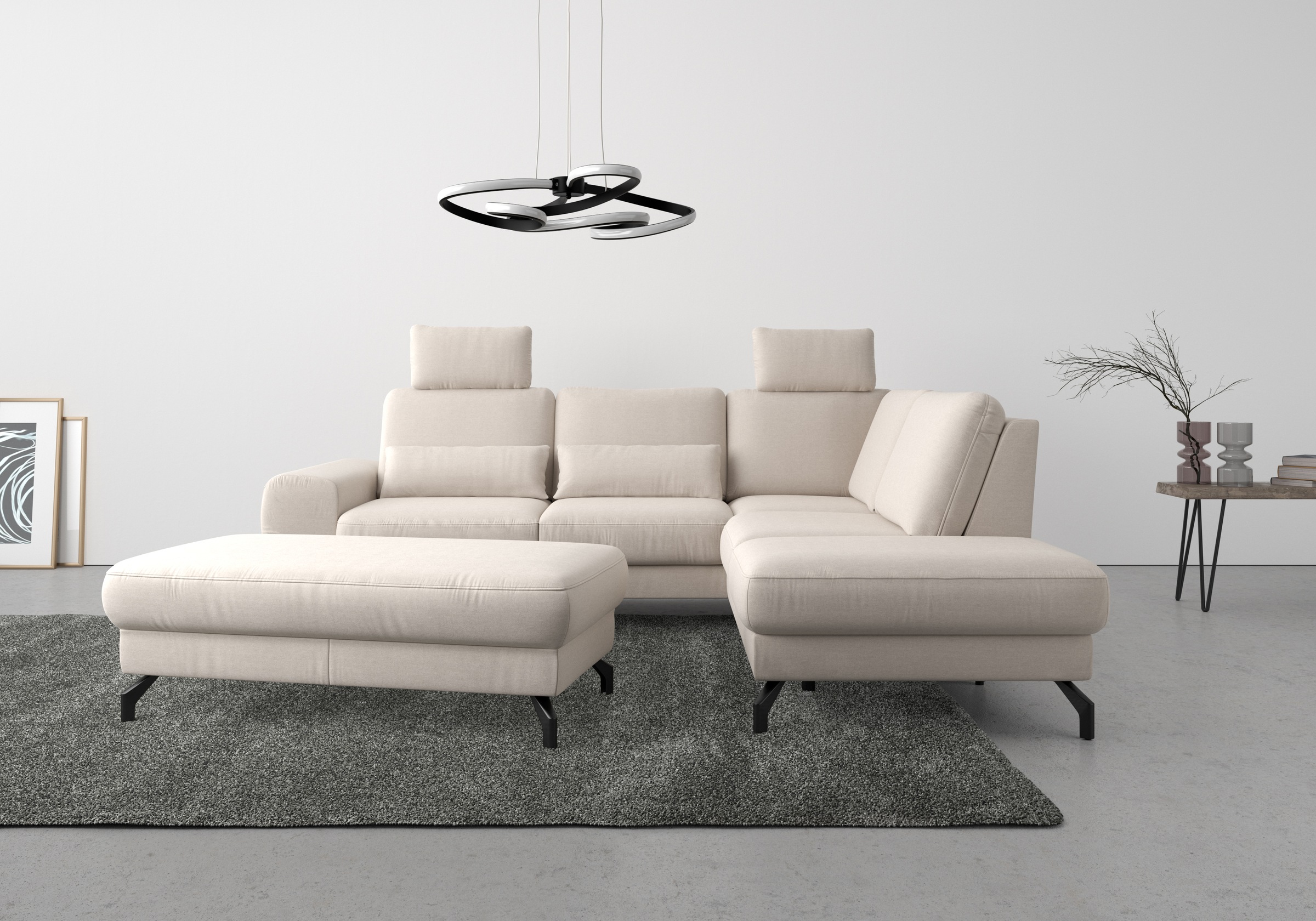sit&more Ecksofa »Cinturo L-Form«, inklusive Sitztiefenverstellung und Fede günstig online kaufen