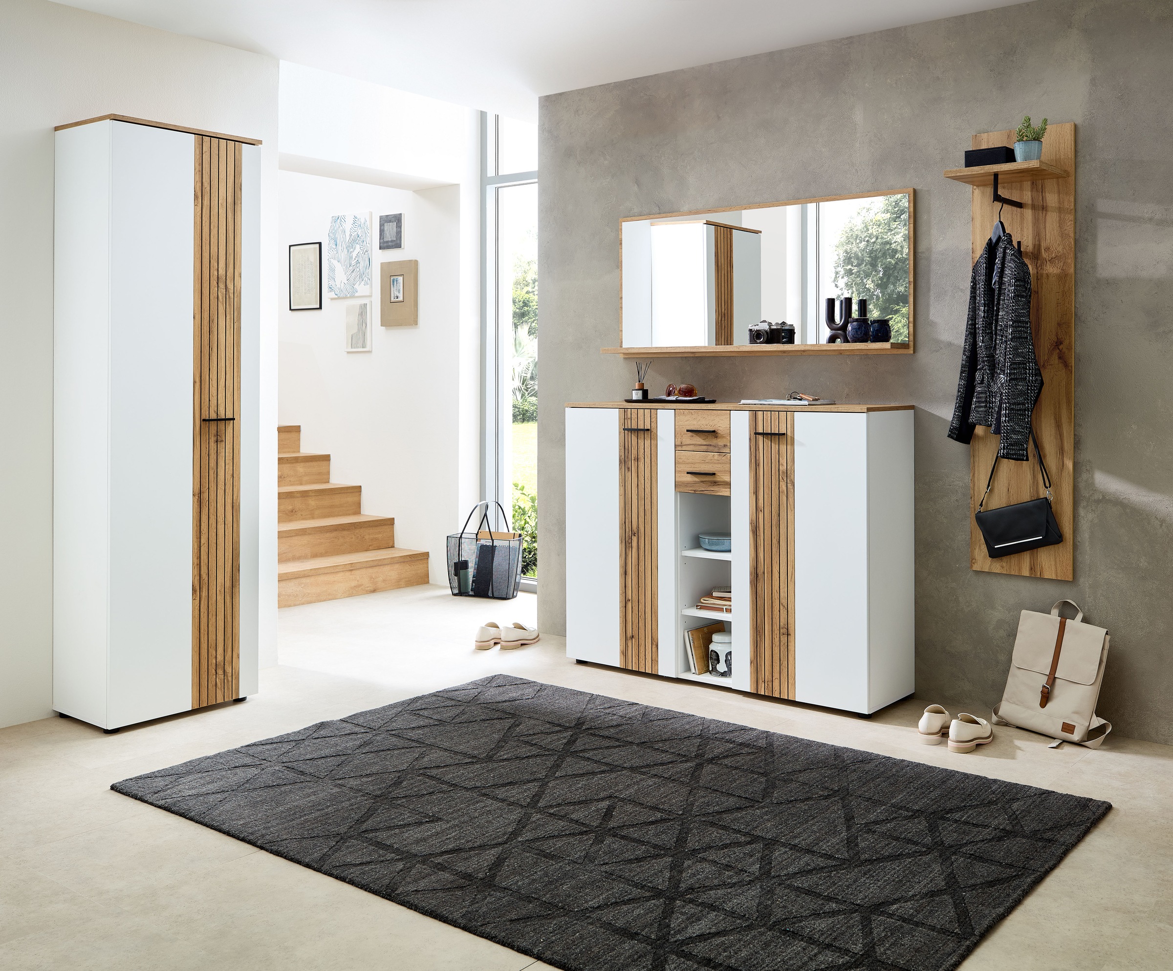 Innostyle Garderoben-Set »Garderobenset Sparks, 185x202x38cm (B/H/T)«, (3 St.)