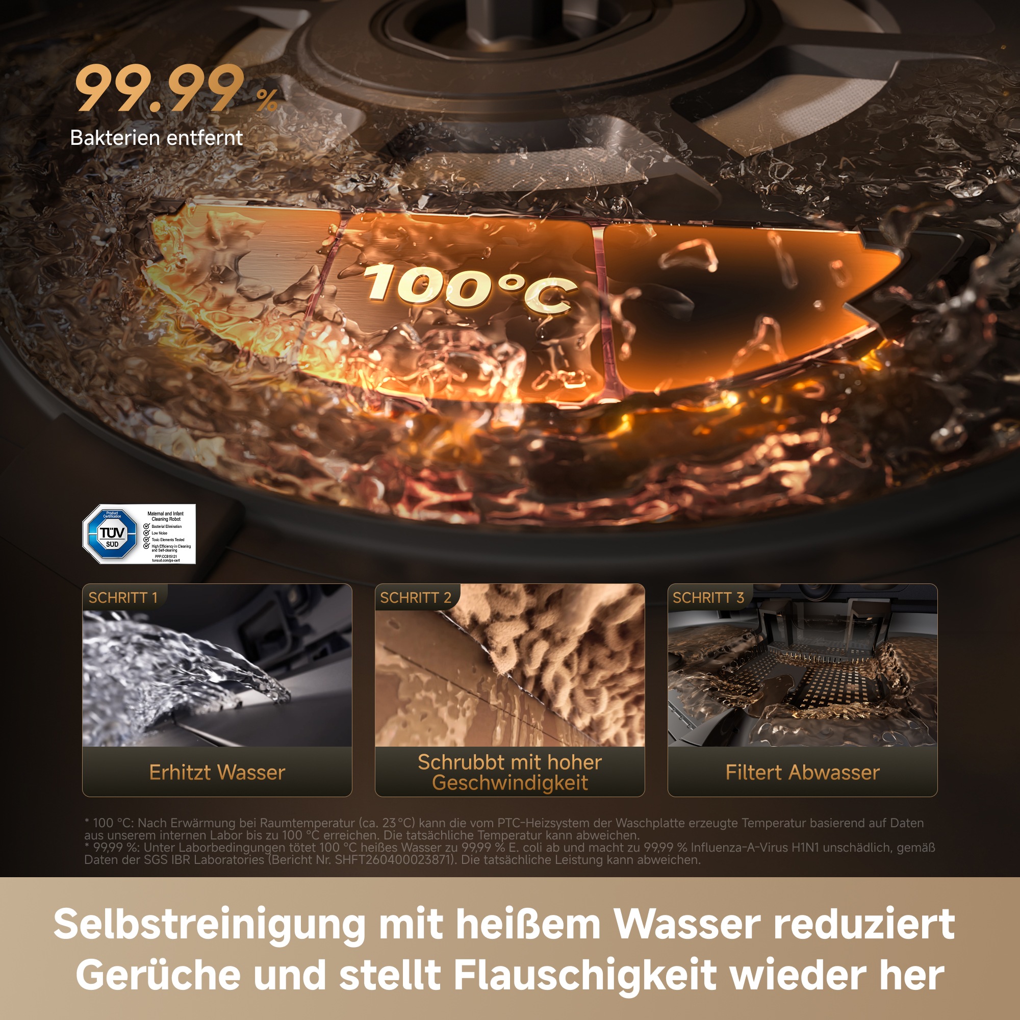 Dreame Nass-Trocken-Saugroboter »X60 Pro Master« Vollautomatische Absaugstation, Festwasseranschluss