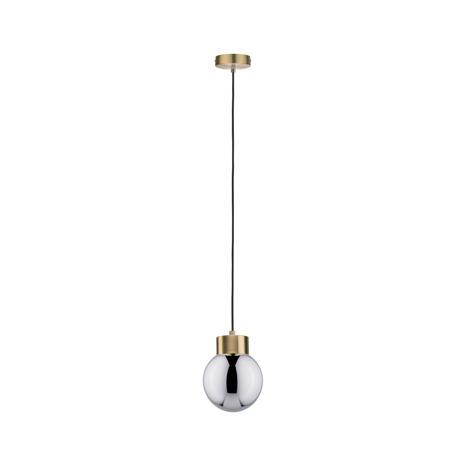 Paulmann Pendelleuchte »Neordic Linja max. 1x20W Rauchglas/Messig gebürstet günstig online kaufen