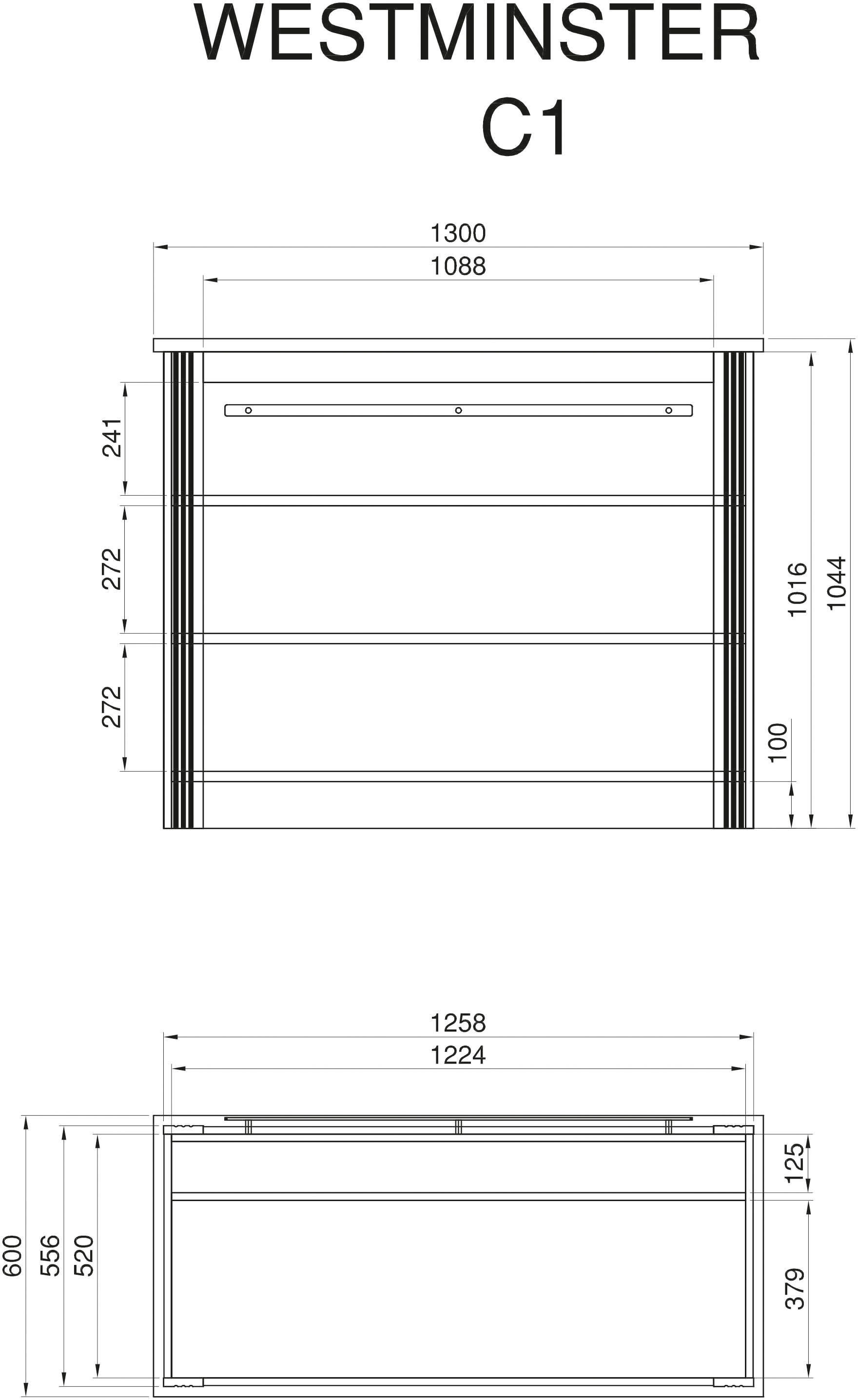KOCHSTATION Küche »KS-Westminster«, Breite 226 cm, ohne E-Geräte