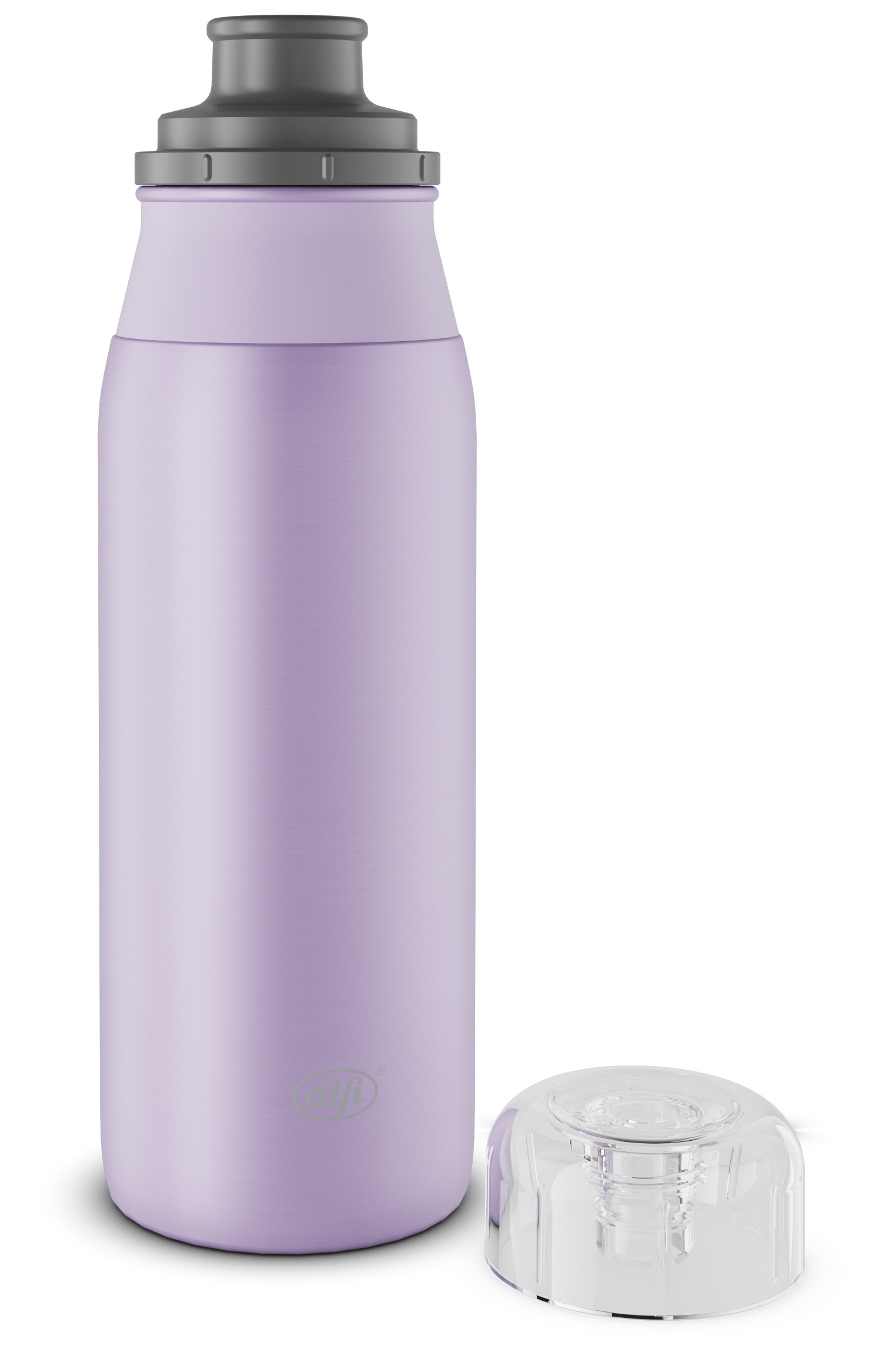 Alfi Trinkflasche »ELEMENT BOTTLE,  Edelstahlkörper, spülmaschinenfest« 0,6l, Free-Flow Trinksystem mit intuitivem Schraubverschluss