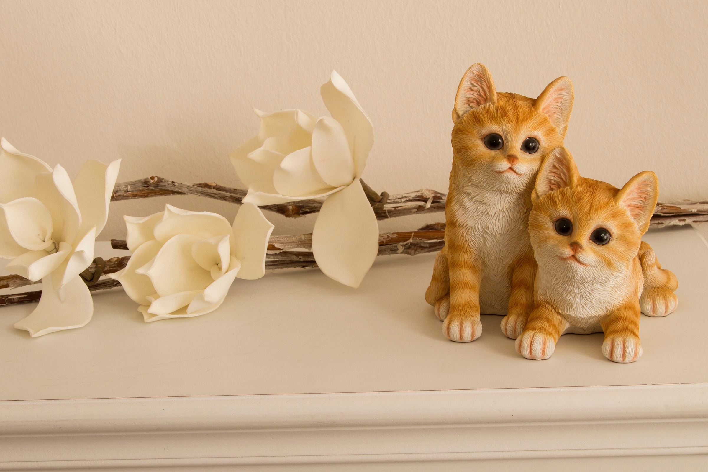 Dekofigur Wohnzimmer Accessoires Myflair bestellen Möbel gelb/weiß getigert, »Katzenkinder«, online &