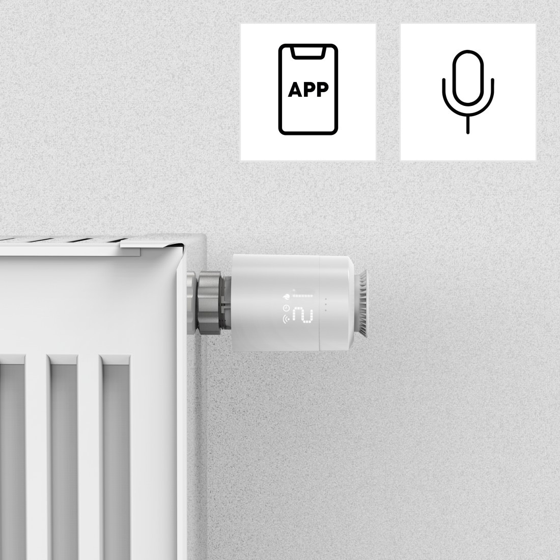 Hama Heizkörperthermostat »2x smartes Heizkörperthermostat + Hub (komp. mit Alexa, Google, Siri)«