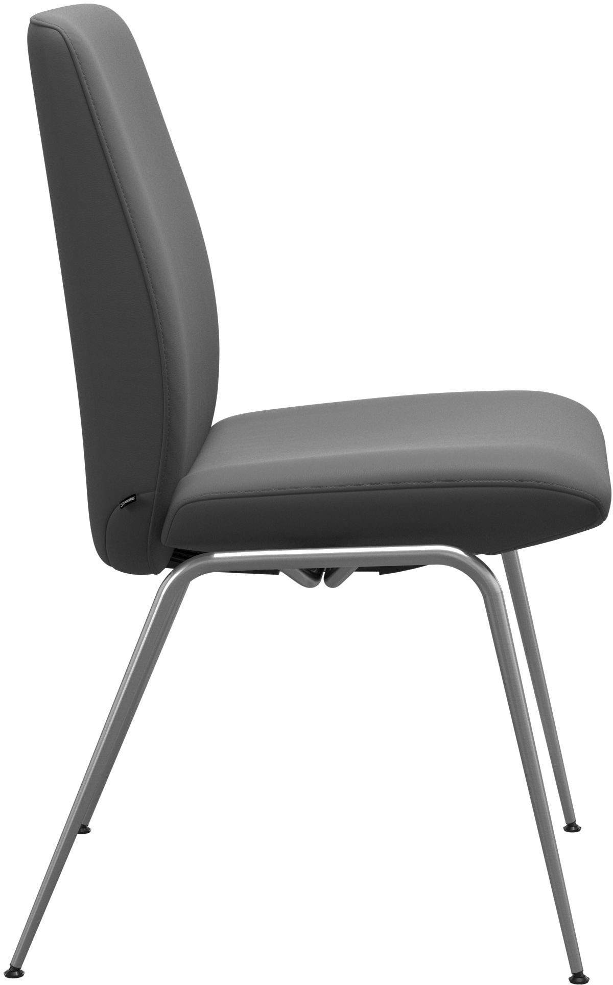 Stressless® Polsterstuhl »Laurel«, Leder BATICK, Low Back, Größe L, mit Beinen aus Stahl in Schwarz matt