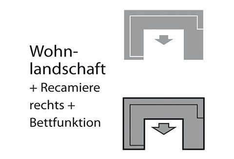 COTTA Wohnlandschaft "Sammy U-Form", mit Kopfteilverstellung, wahlweise mit günstig online kaufen