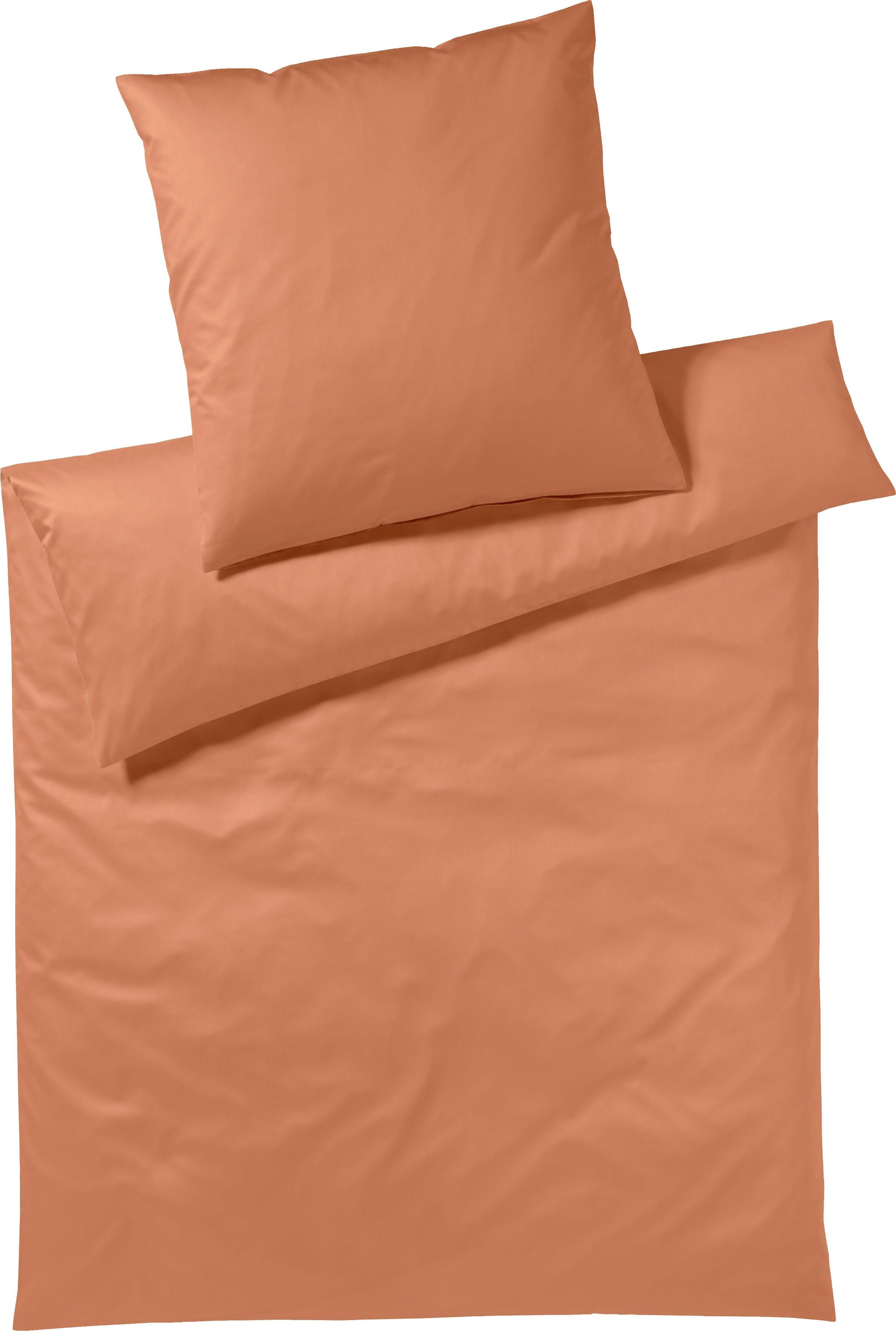 Yes for Bed Bettwäsche »Pure & Simple Uni in Gr. 135x200, 155x220 oder 200x200 cm«, Bettwäsche aus Baumwolle, zeitlose Bettwäsche mit seidigem Glanz