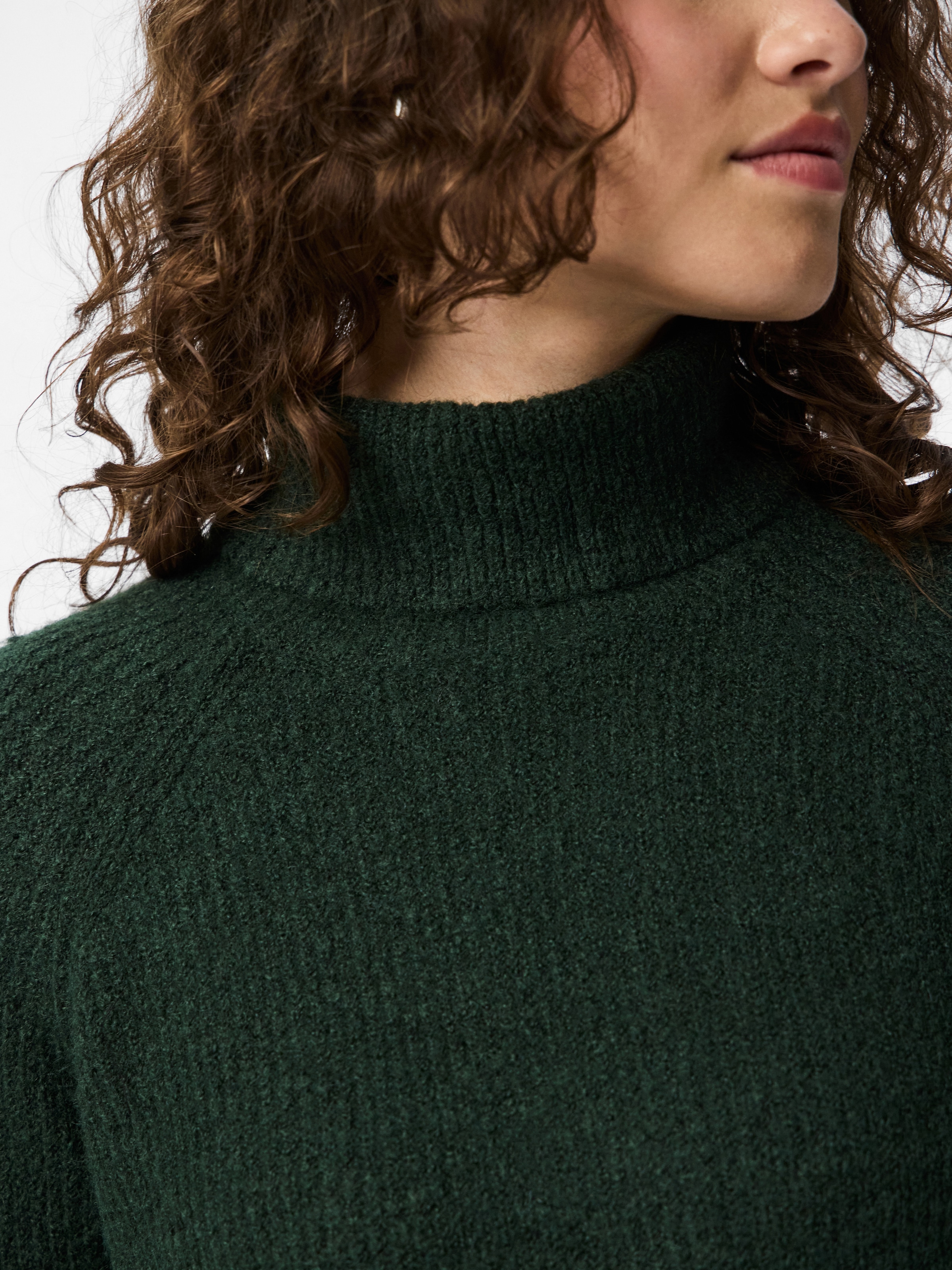 pieces Rollkragenpullover »PCELLEN LS LONG KNIT NOOS BC«