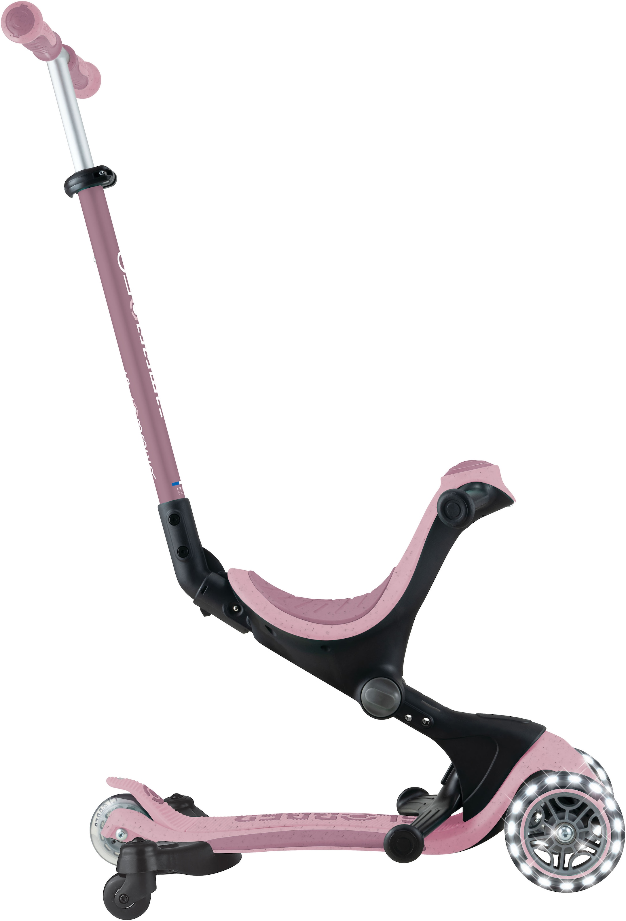 Globber Tretroller »GO-UP DELUXE LIGHTS ECO 360, mit Leuchtrollen«