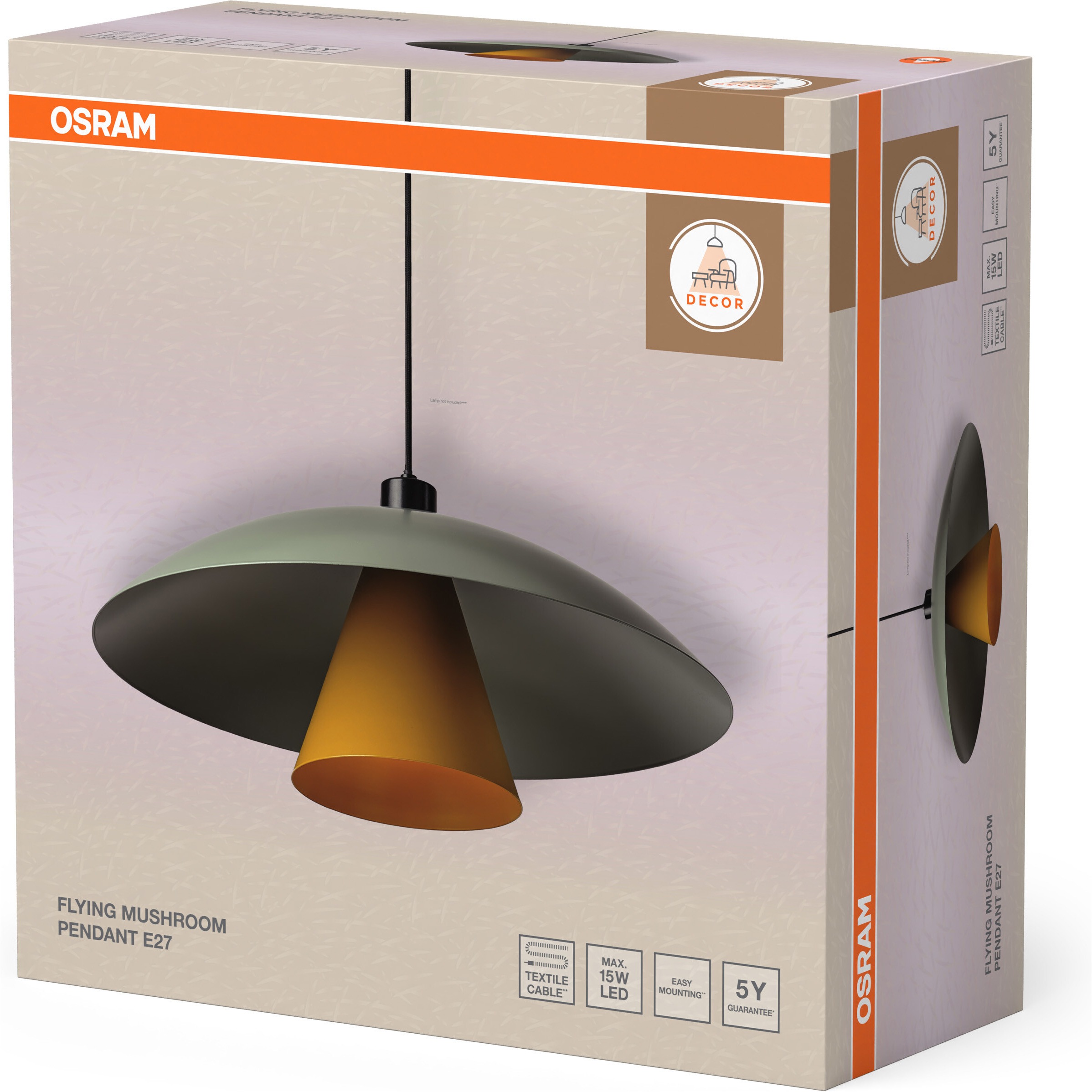 Osram Pendelleuchte »Decor Flying Mushroom Pendant« E27 1 Stk. Fassung E27, Stahl