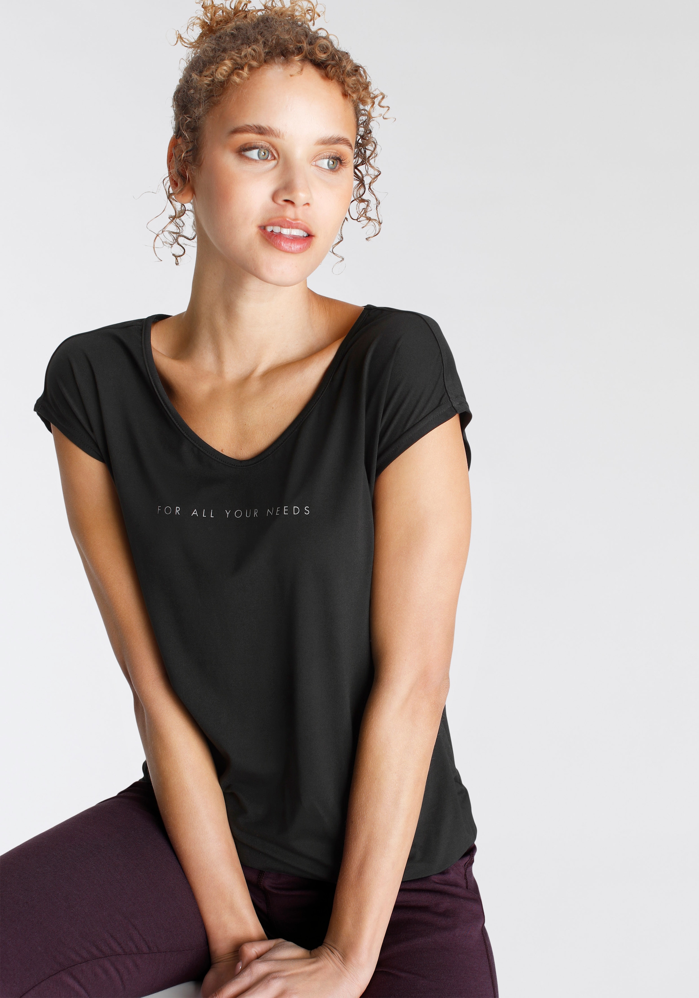 FAYN SPORTS Funktionsshirt »Cuffed Tee« atmungsaktiv,  schnell trocknend,  aus Jerseystoff