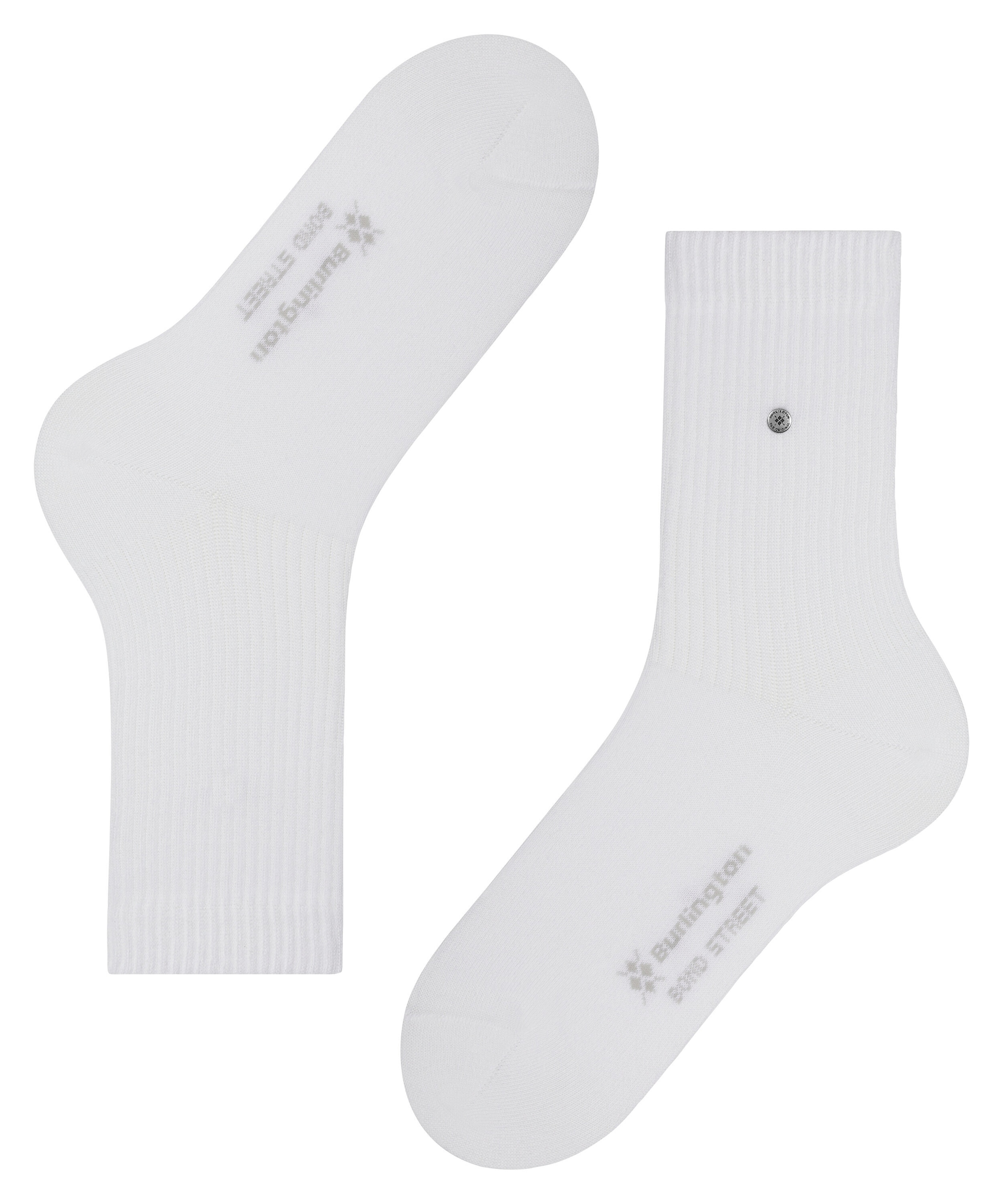 Burlington Socken »Bond Street« Einheitsgröße 40-46, modische Rippenstrucktur, Burlington-Clip