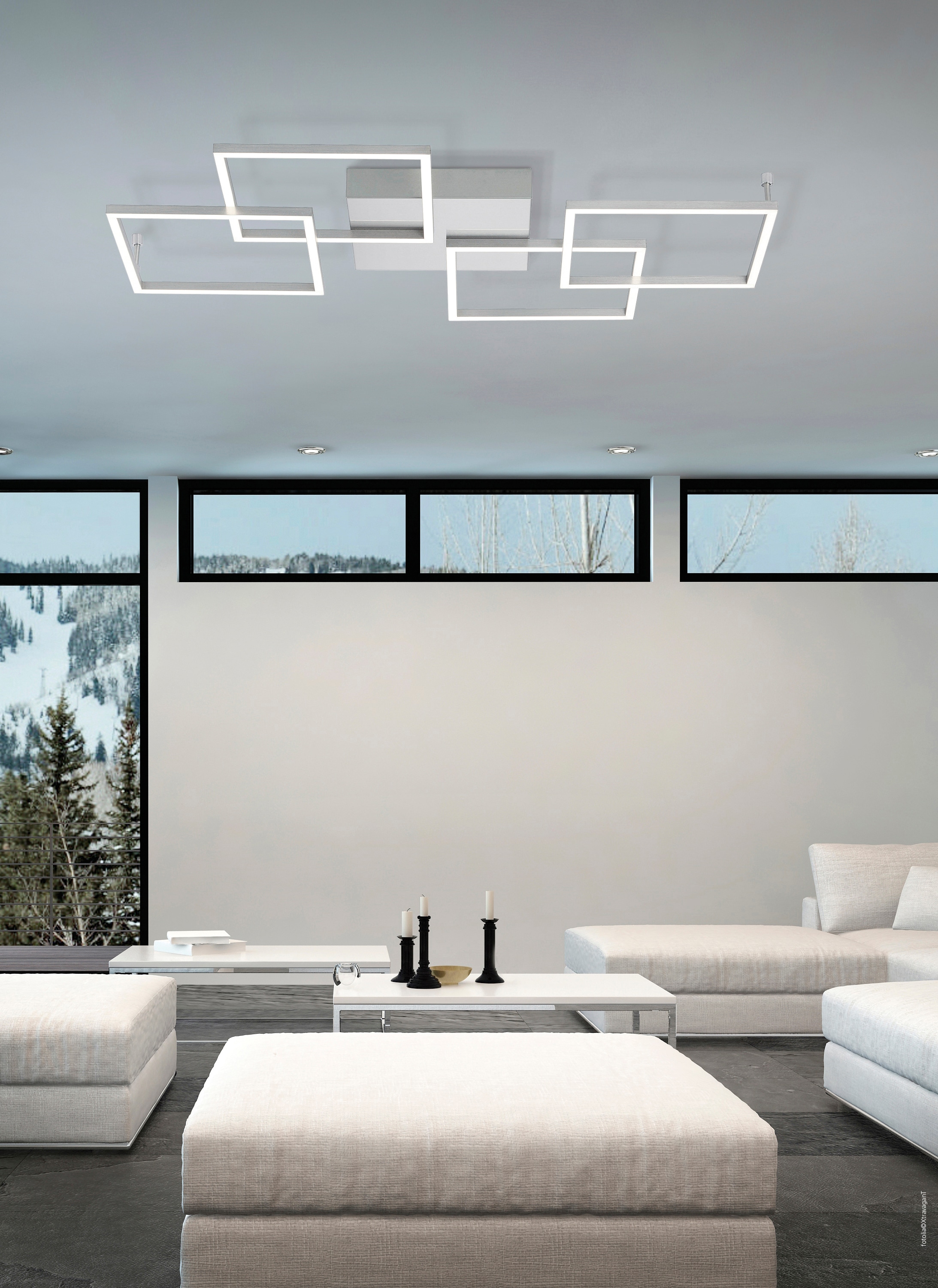 Paul Neuhaus LED Deckenleuchte »Inigo«, 4 flammig-flammig, Stufenlos dimmbar  über vorhandenen Wandschalter auf Raten kaufen | Deckenlampen