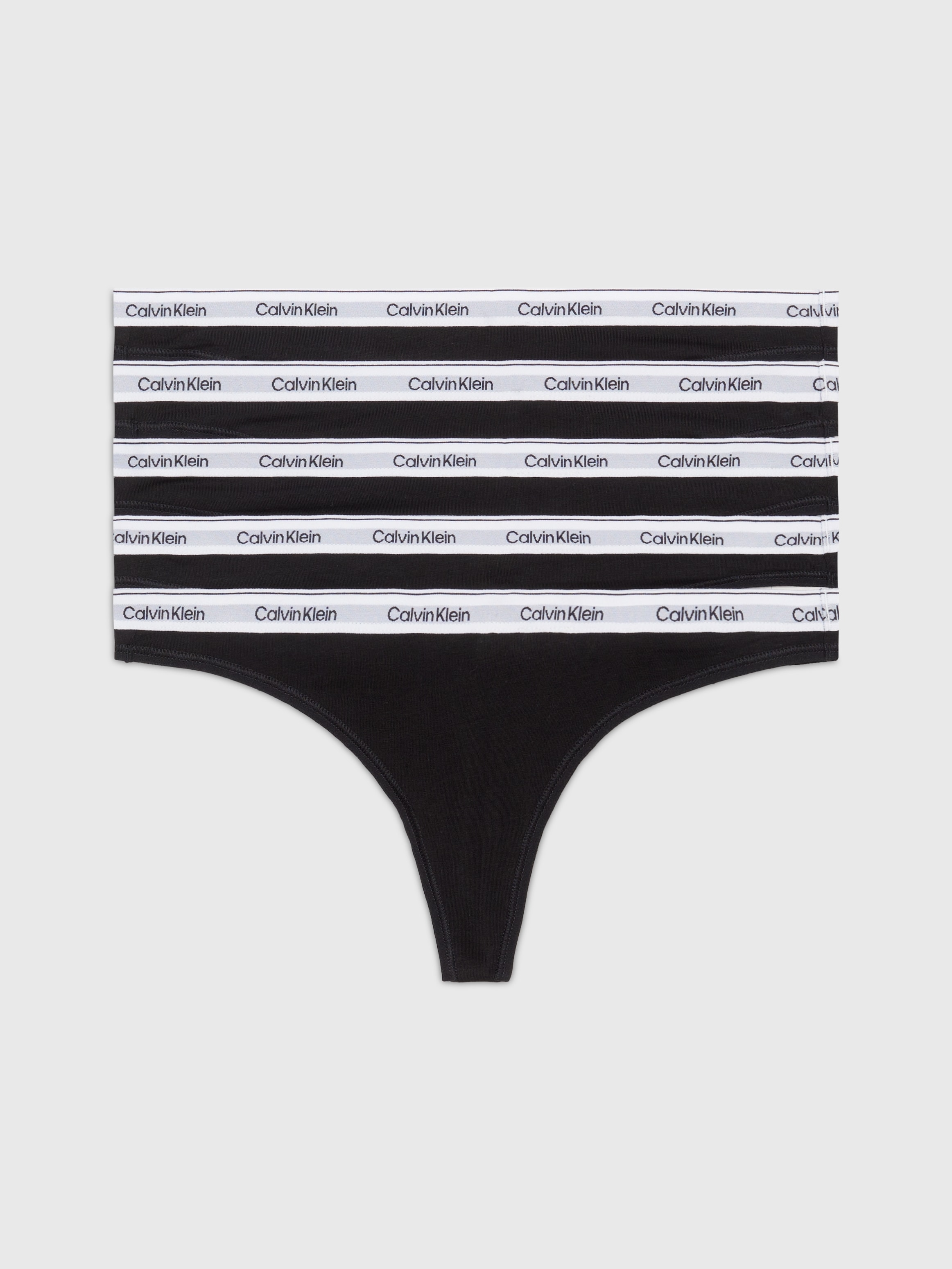 Calvin Klein Underwear Tanga »5 PACK THONG (LOW-RISE)«, (Packung, 5 St., 5er-Pack), mit Logobund