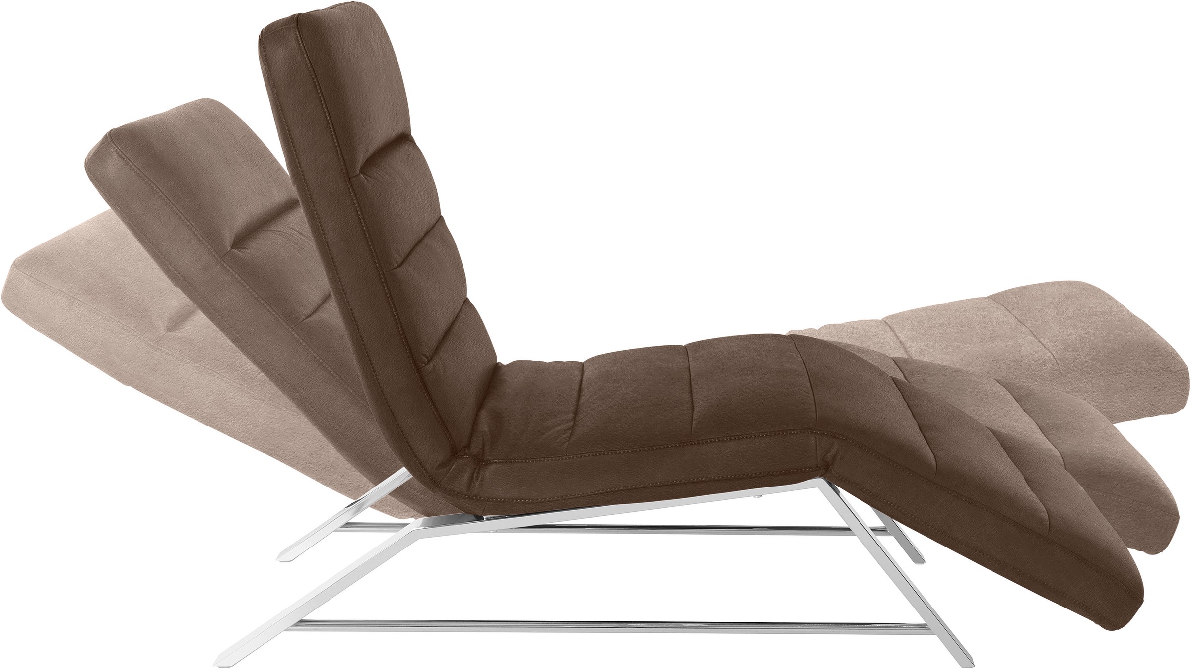 W.SCHILLIG Relaxliege »daily dreams«, Funktionsliege wahlweise mit Motor, Gestell Chrom, Breite 75 cm