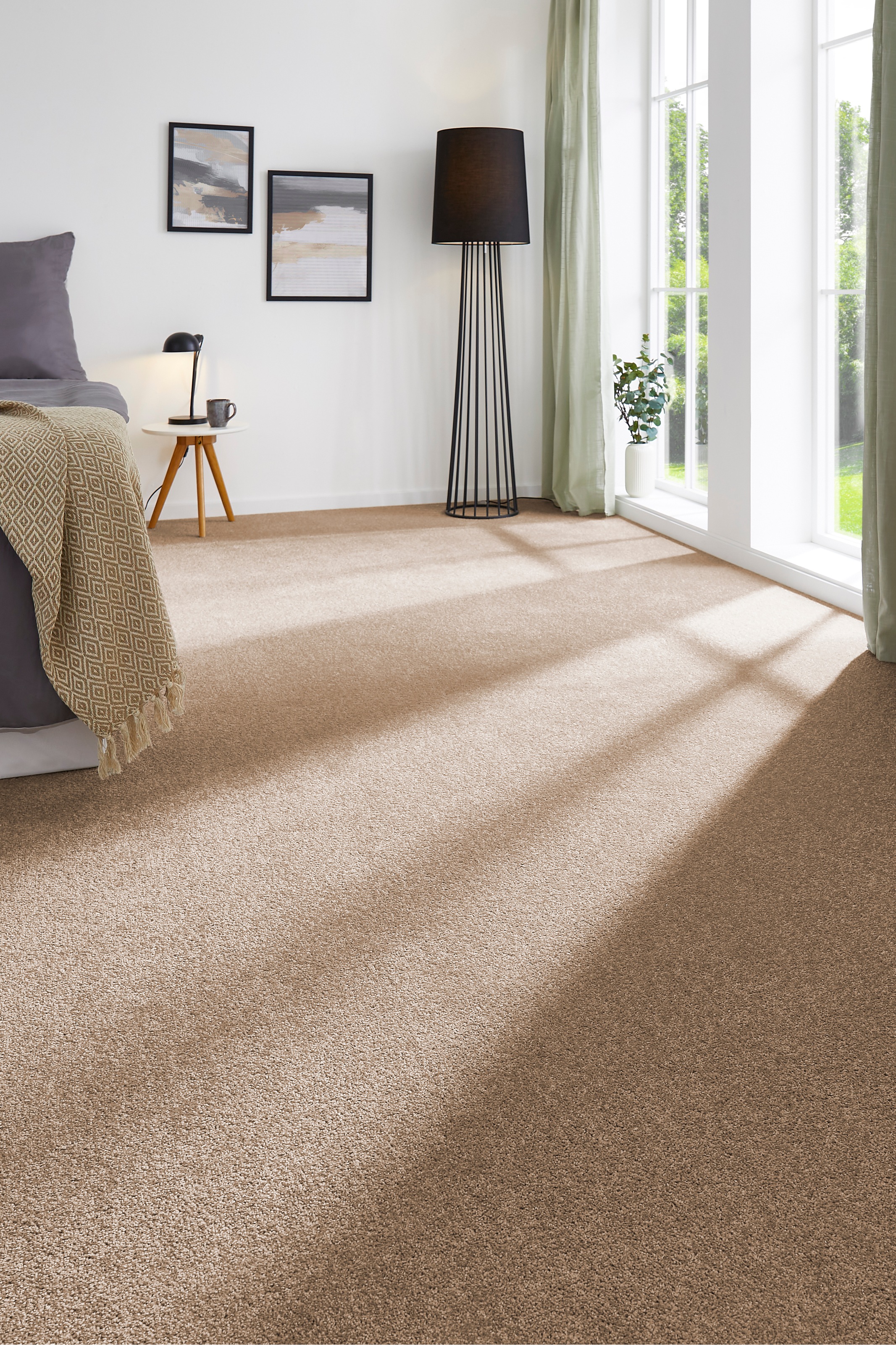my home Teppichboden »Isabella, Velours, Made in Netherlands«, rechteckig, günstig online kaufen