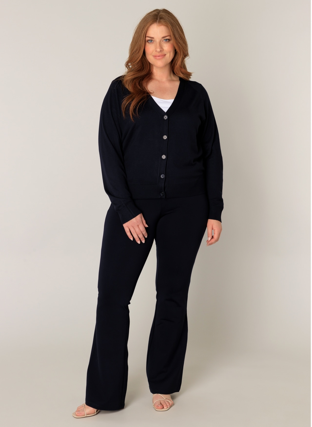 Base Level Curvy Cardigan »BAS-YVONNE«