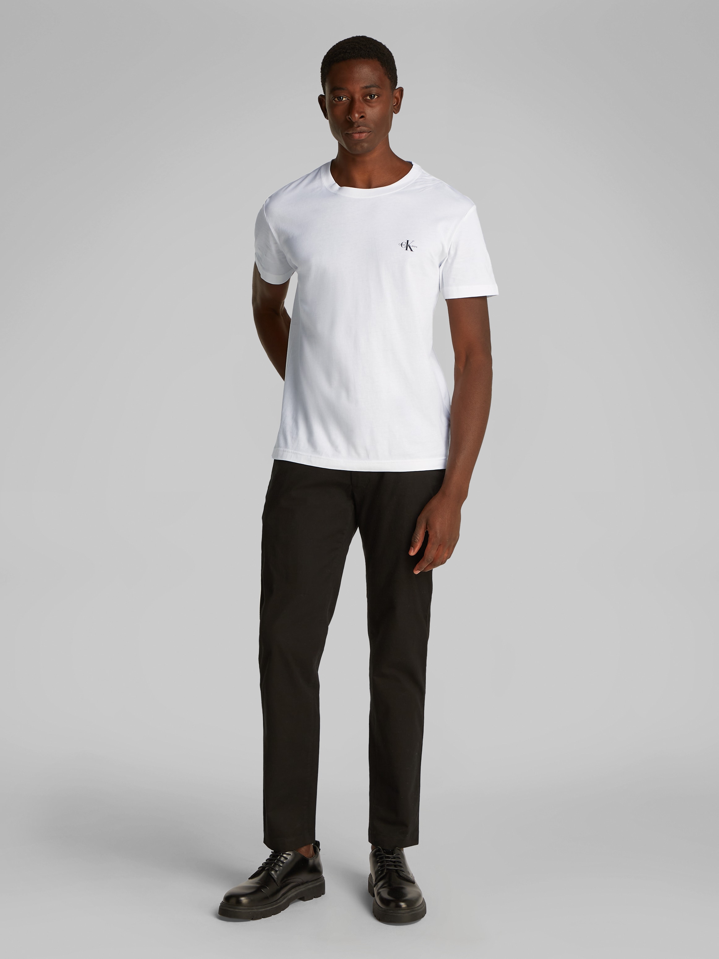 Calvin Klein Jeans T-Shirt »2 PACK MONOLOGO«, Logodruck