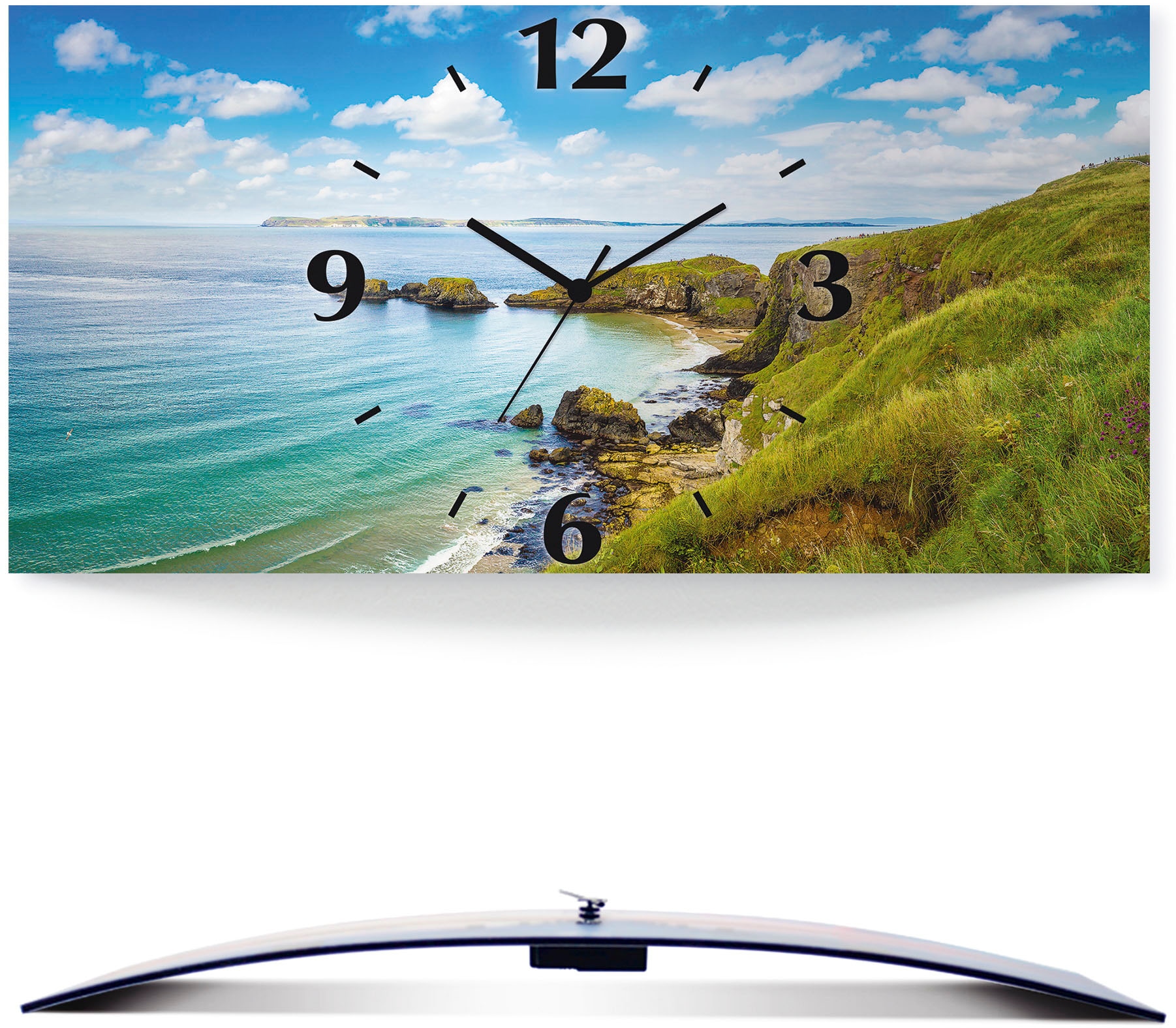 Artland Wanduhr »Küstenweg in Carrick-a-Rede« wahlweise mit Quarz- oder Fun günstig online kaufen