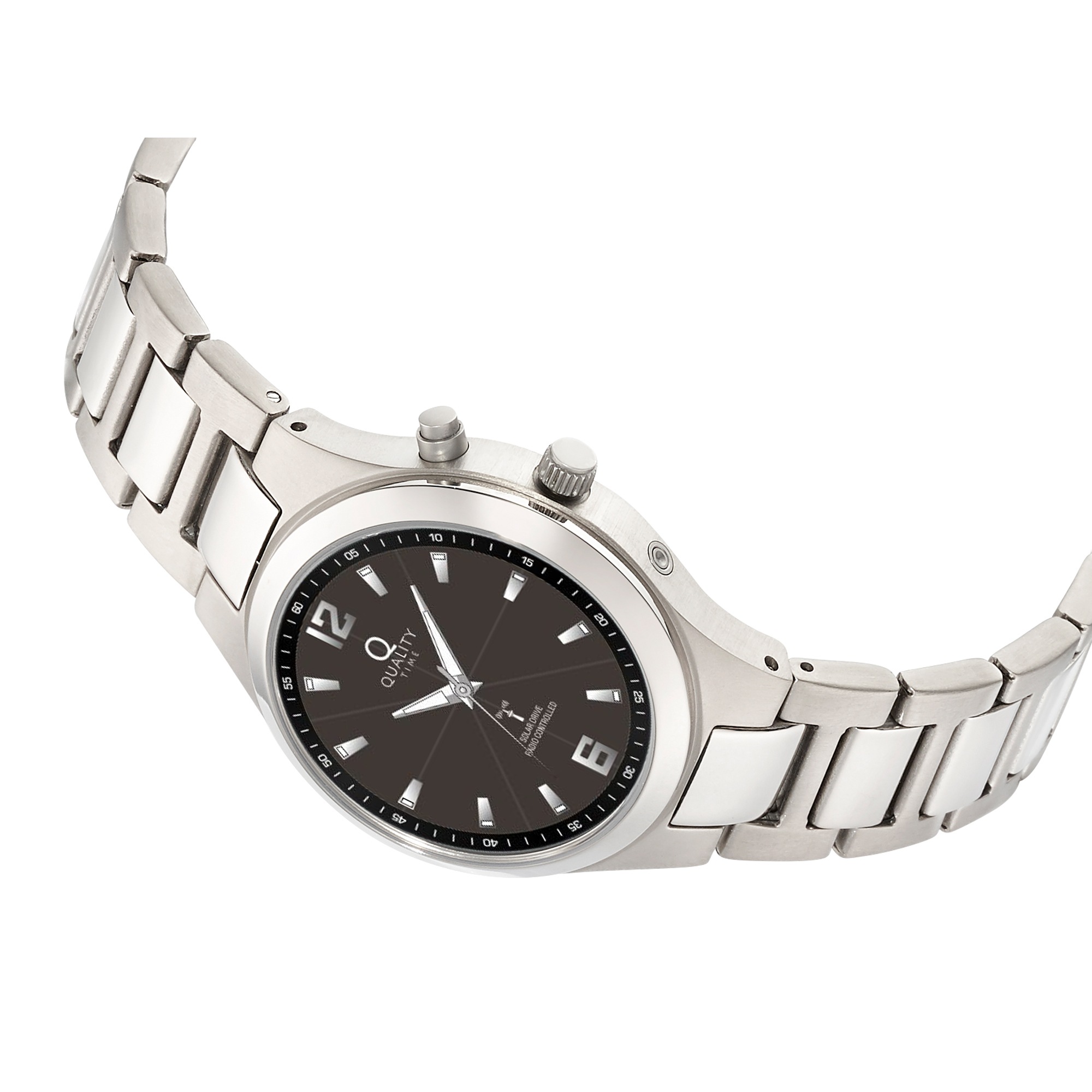 QUALITY TIME Funkuhr Armbanduhr, Solar, Damenuhr, analog