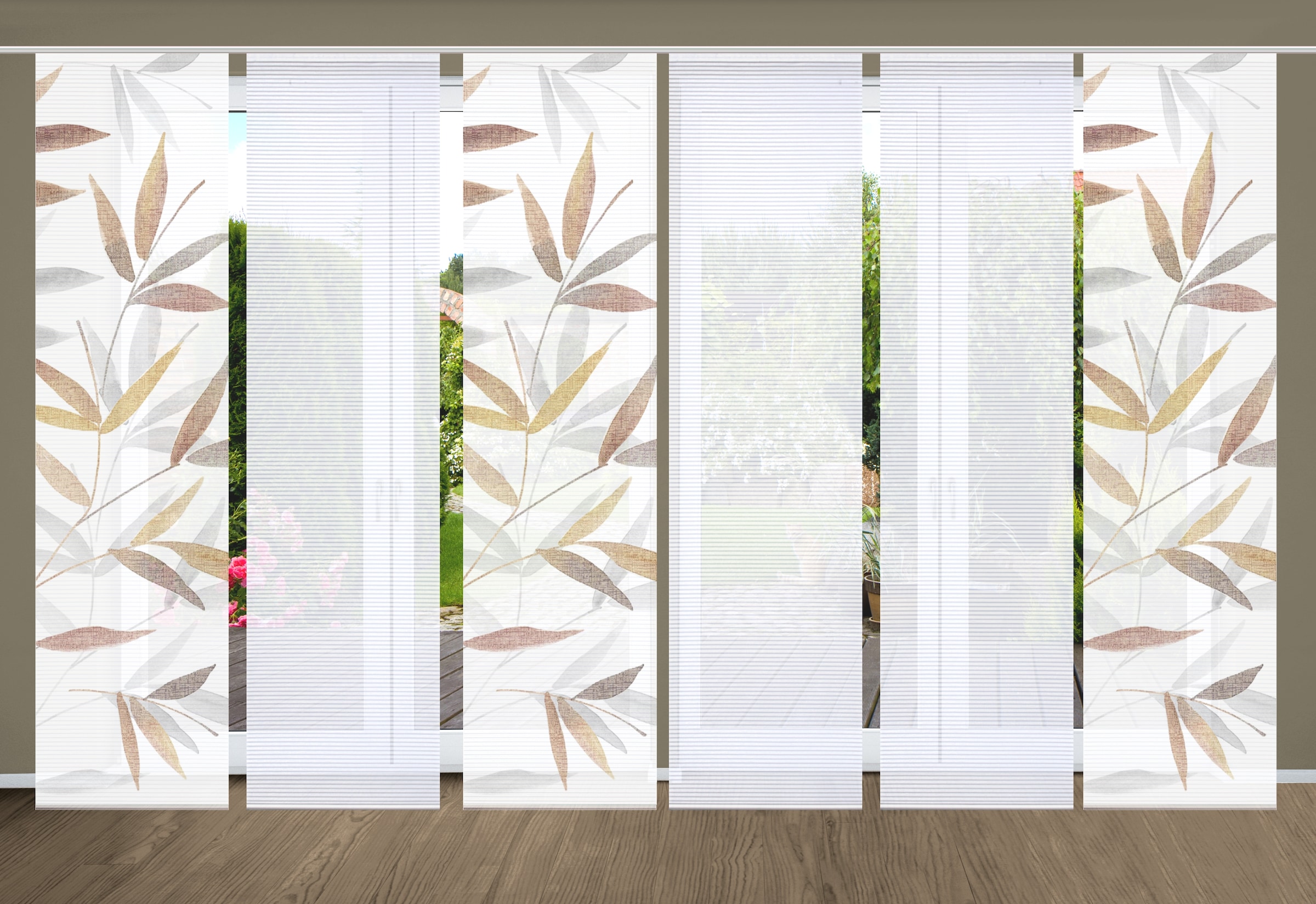 HOME in green Schiebegardine »RANDOW« Paneelwagen 6 Stk. tlg. SET DIGITALDR günstig online kaufen