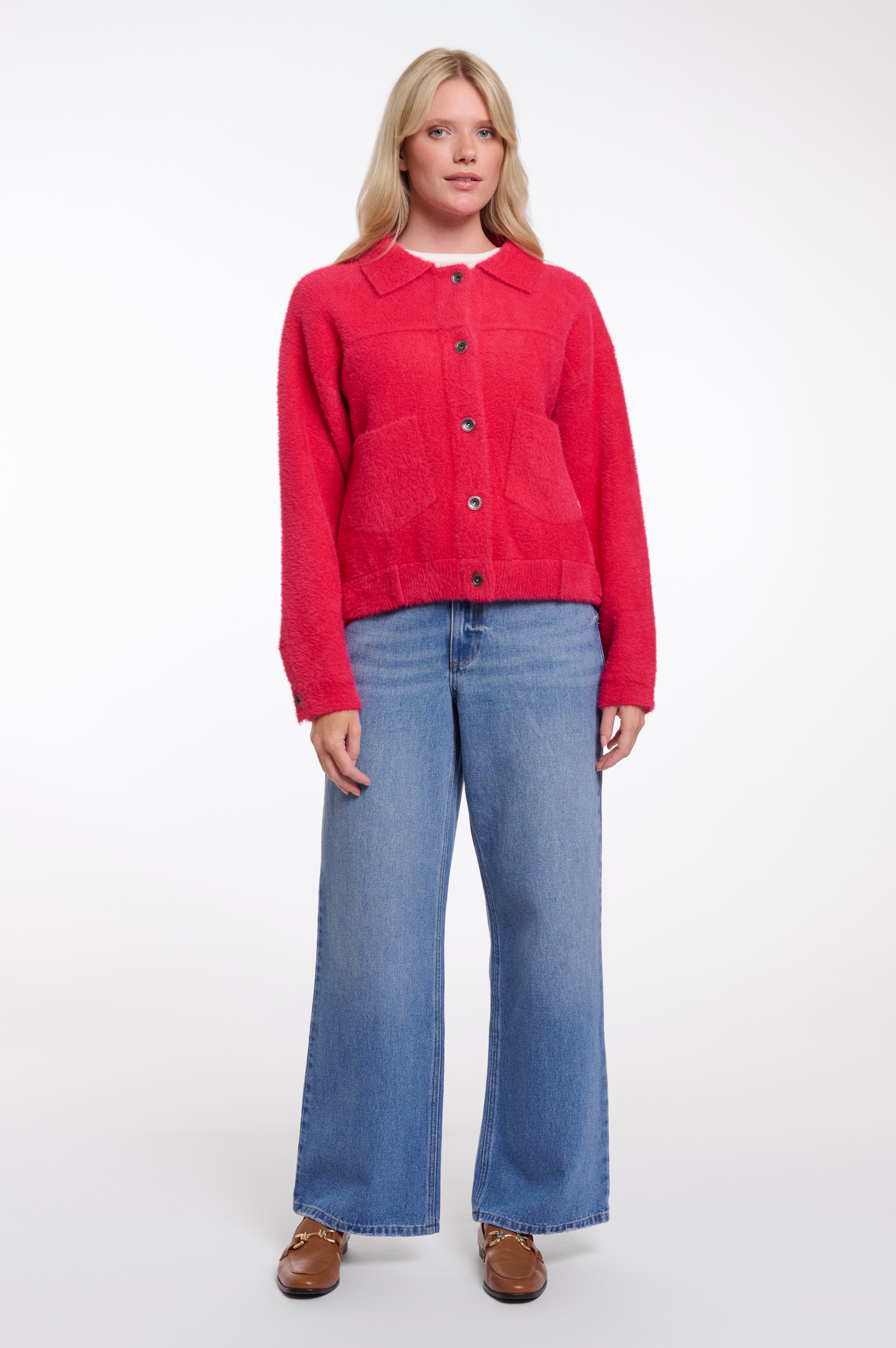 Rino & Pelle Strickjacke »BUBBLY« mit flauschiger Optik