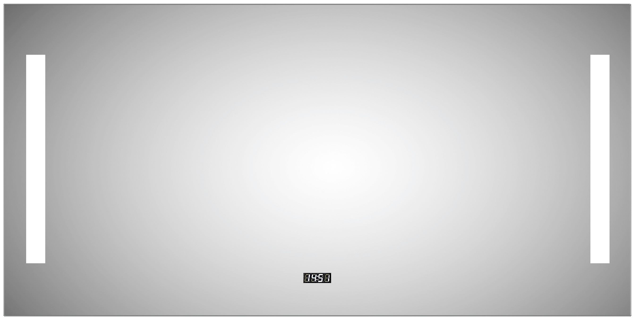 DSK Design LED-Lichtspiegel Silver Time 120 cm x 60 cm günstig online kaufen