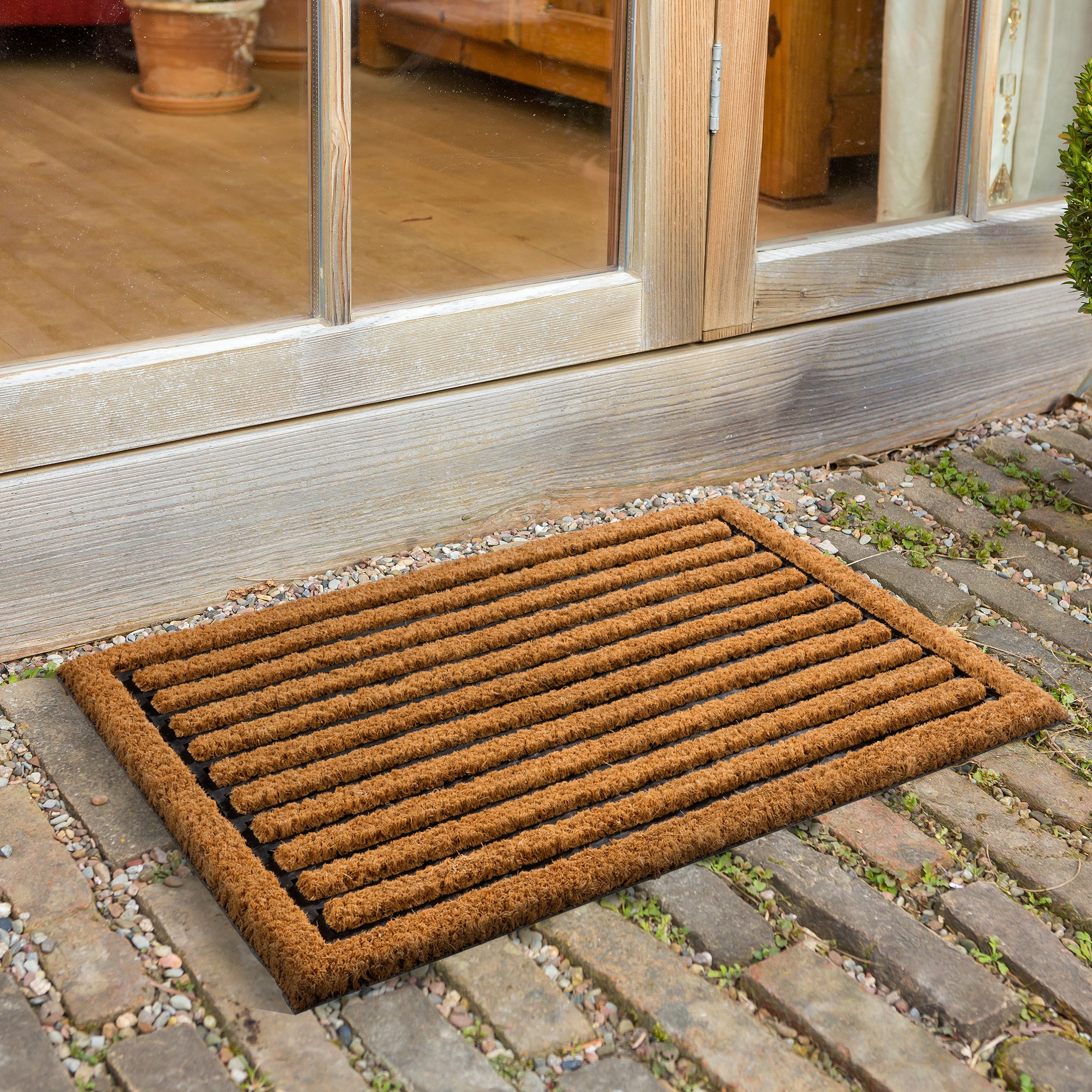 ASTRA Fußmatte »CocoHome2«, rechteckig, 16 mm Höhe, kokos, Türmatte, Hoch Tief Struktur, wetterfest, rutschfest